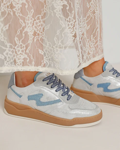 Via Vai VIA VAI Sneakers Sam Levi 62026-12-224 Zilver