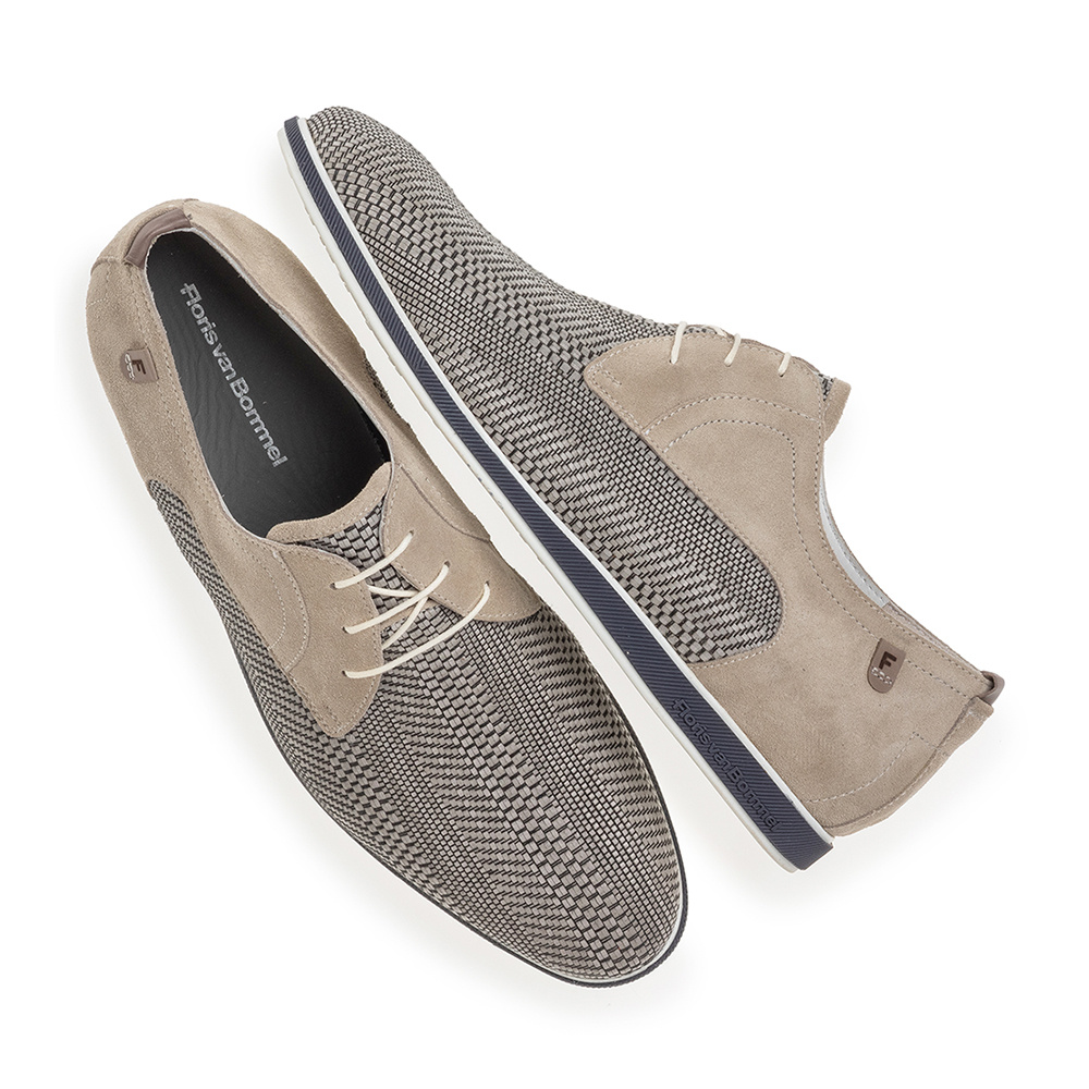 Floris van Bommel Floris Van Bommel Veterschoen Presli 02.48 Beige