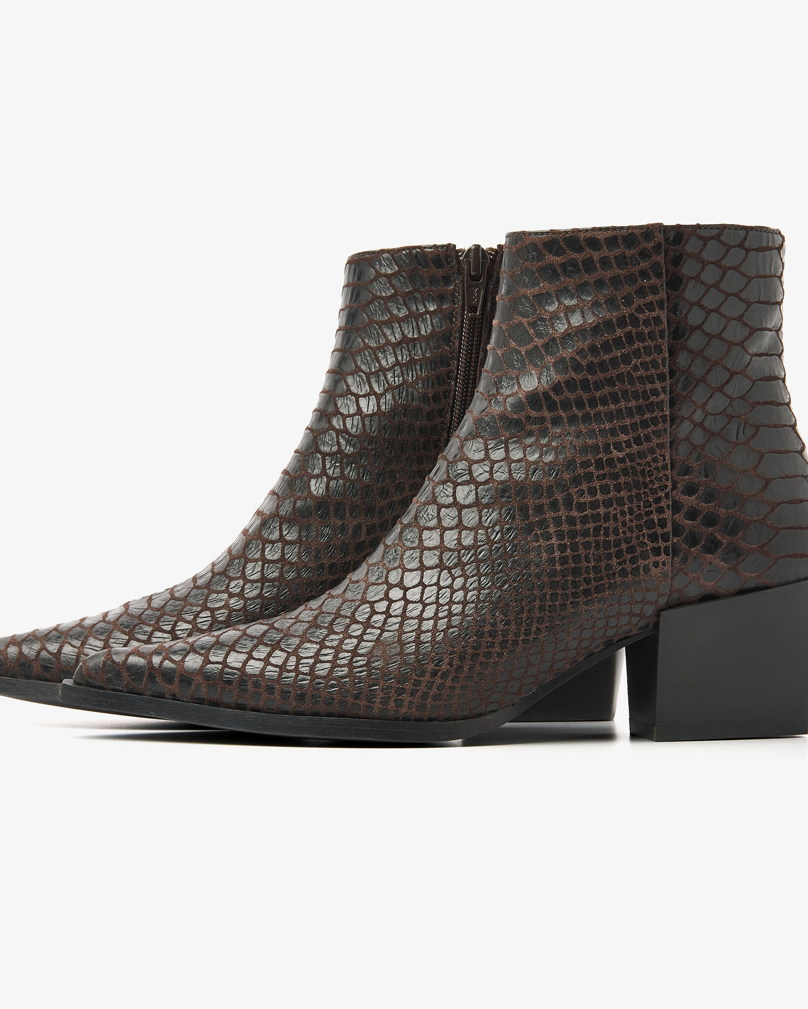 Via Vai VIA VAI Enkellaarsje Kate Malina 62332-01-307 Bruin Slang