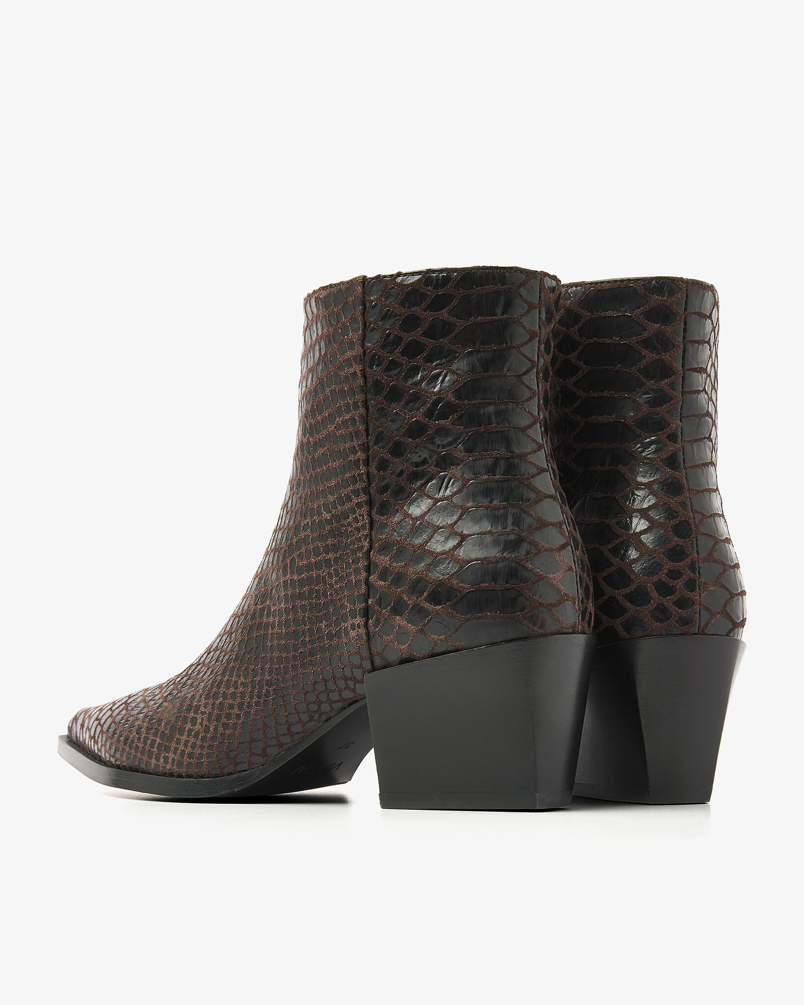 Via Vai VIA VAI Enkellaarsje Kate Malina 62332-01-307 Bruin Slang