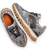 Floris van Bommel Floris van Bommel Sneaker Grommi 04.01 Zwart Combi