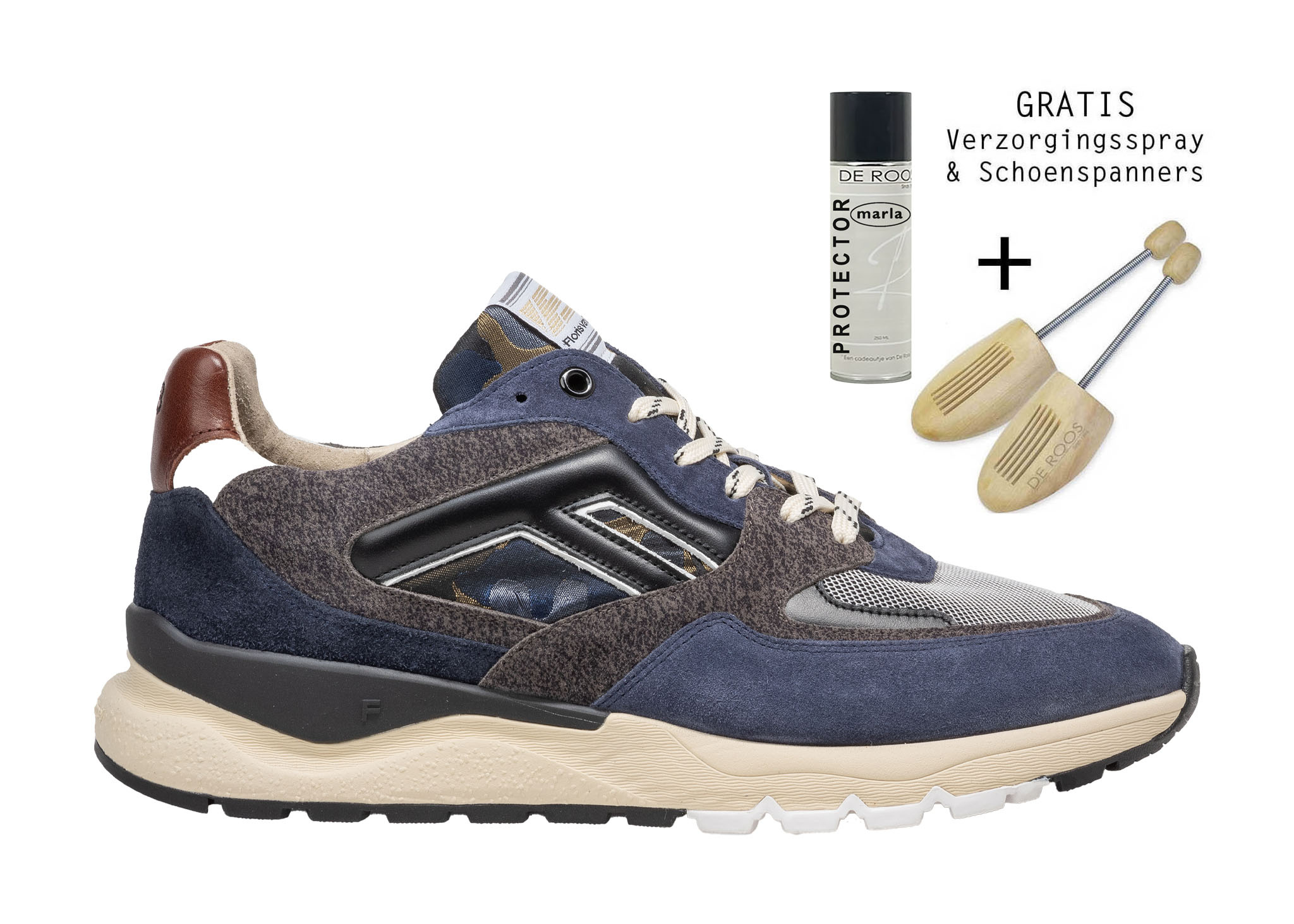 Floris van Bommel Floris van Bommel Sneaker De Treener 01.21 Blauw