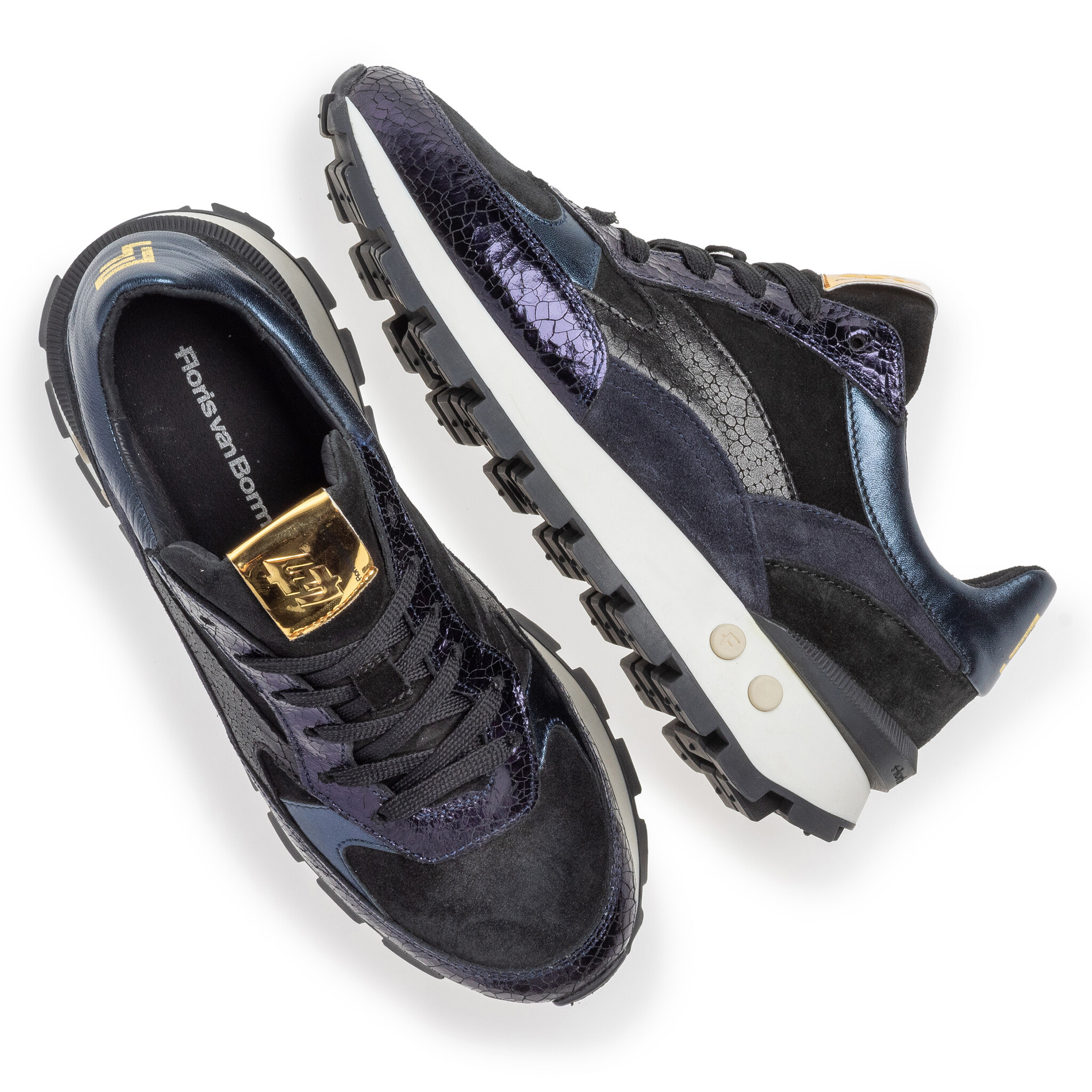 Floris van Bommel Floris van Bommel Sneaker Blokki 04.22 Blauw