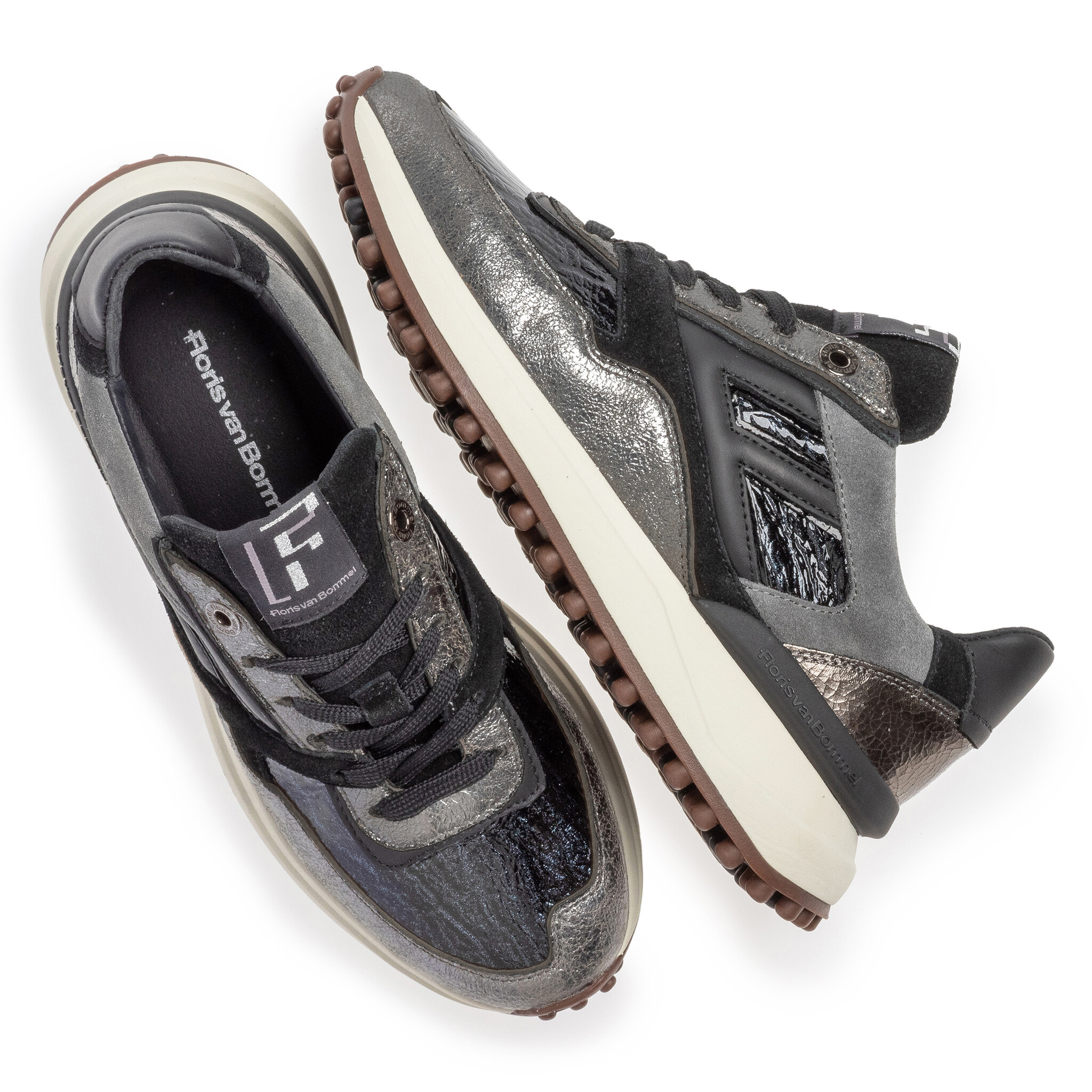 Floris van Bommel Floris van Bommel Sneaker Noppi 36.15 Zilver