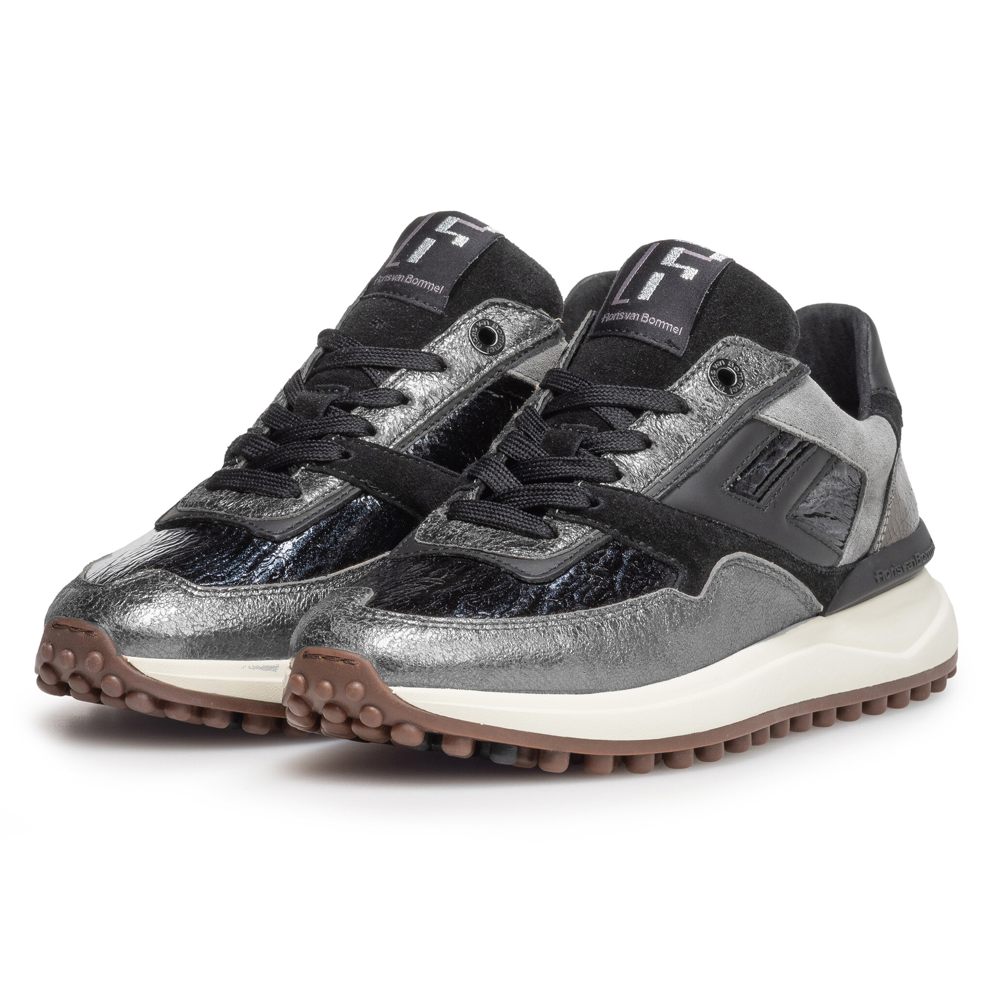 Floris van Bommel Floris van Bommel Sneaker Noppi 36.15 Zilver