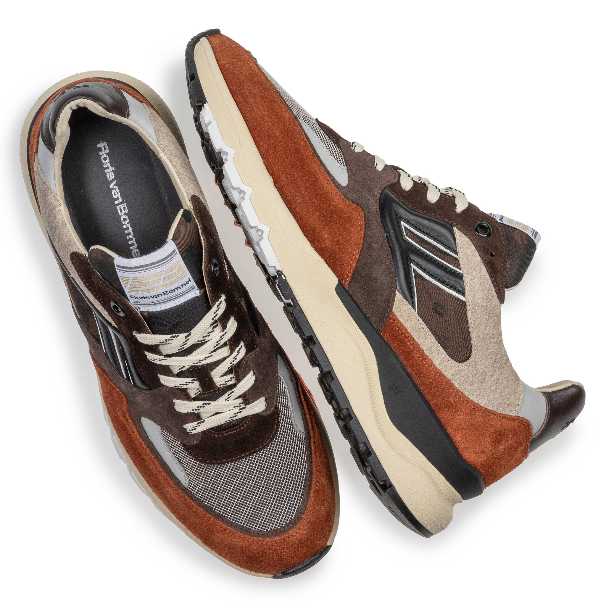 Floris van Bommel Floris van Bommel Sneaker De Treener 01.20 Oranje