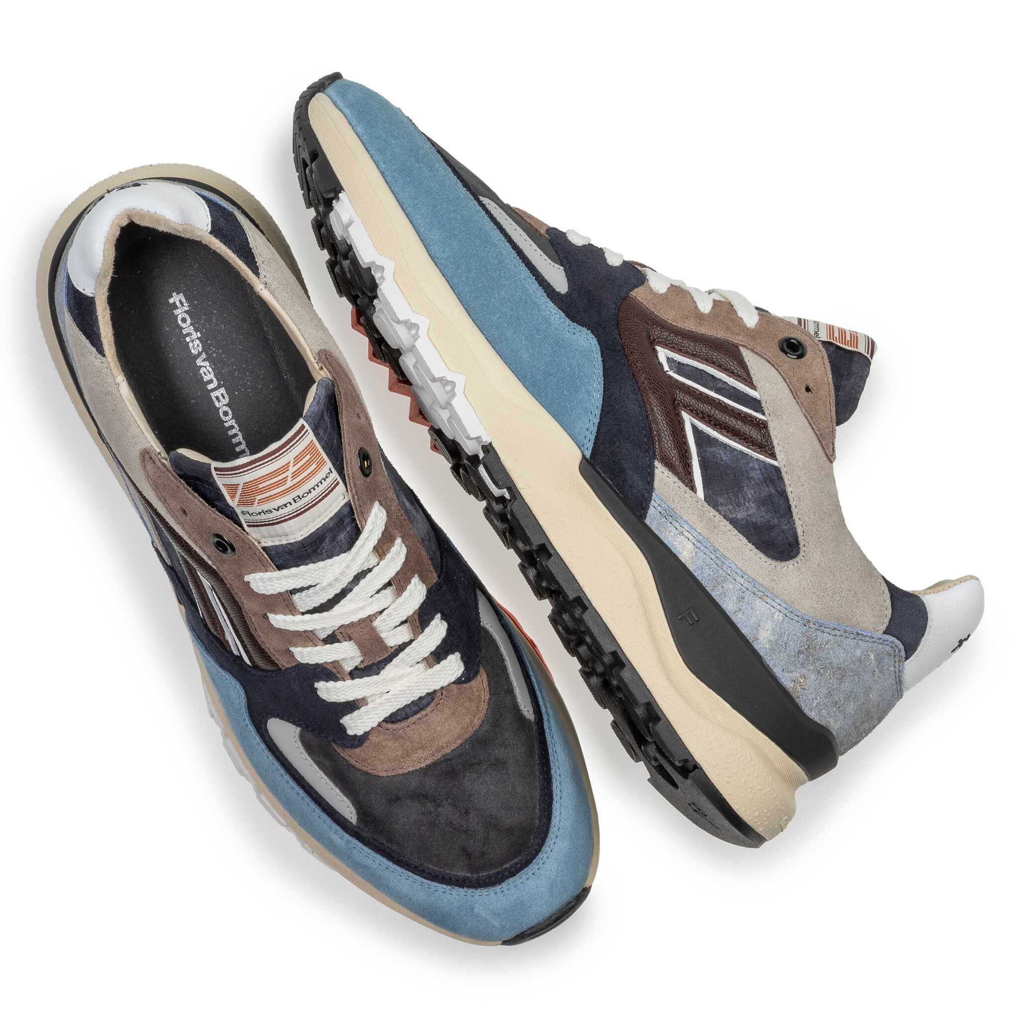 Floris van Bommel Floris van Bommel Sneaker De Treener 01.26 Blauw