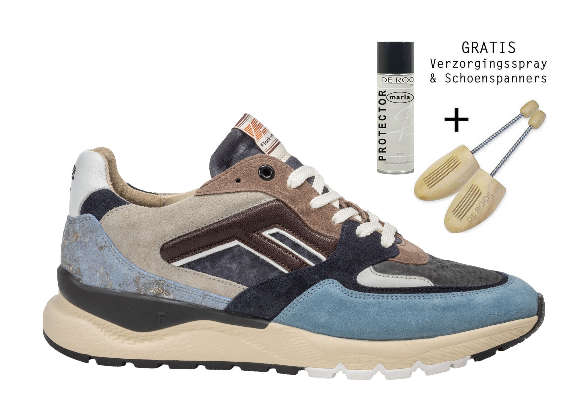 Floris van Bommel Floris van Bommel Sneaker De Treener 01.26 Blauw