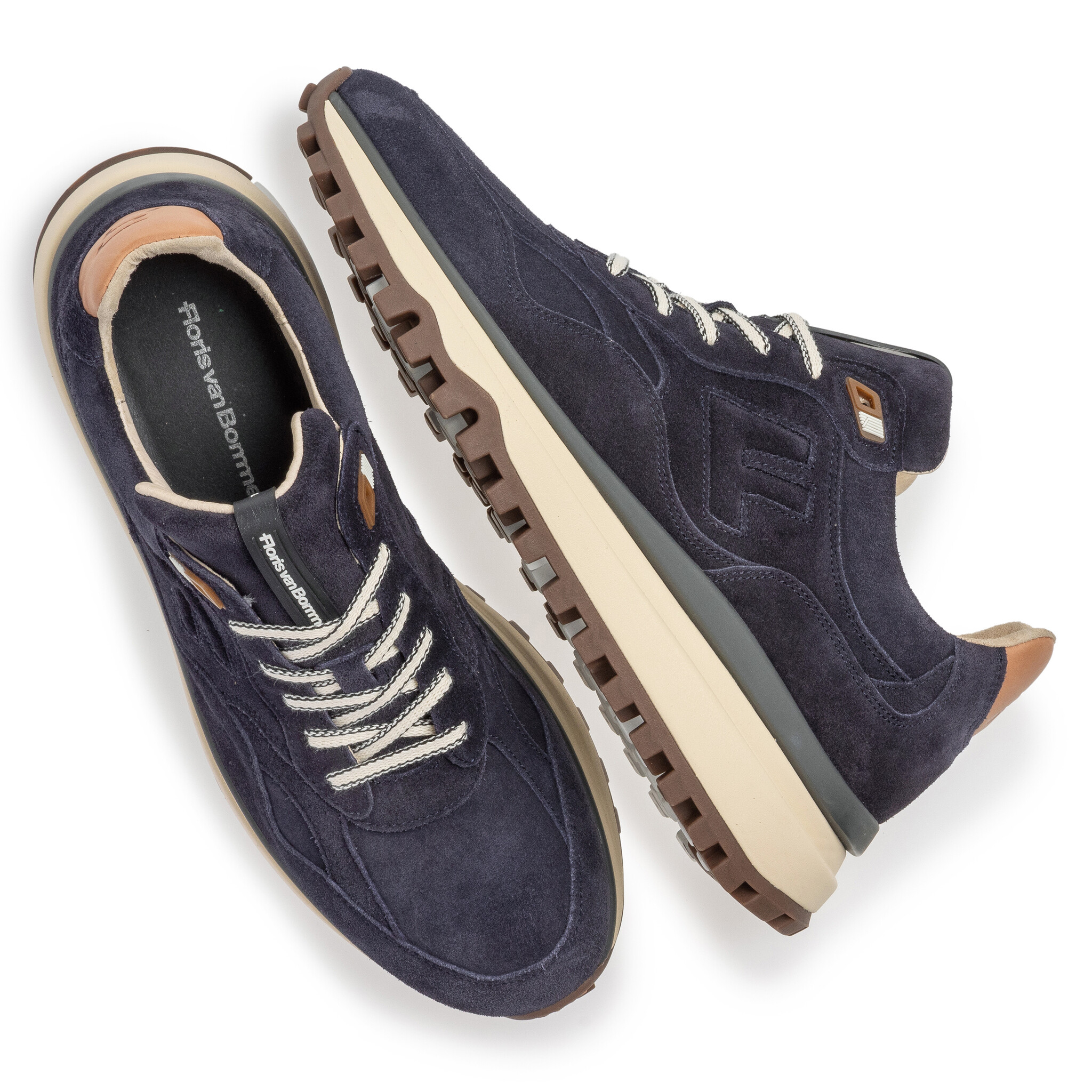 Floris van Bommel Floris van Bommel Sneaker De Gripper 01.13 Blauw