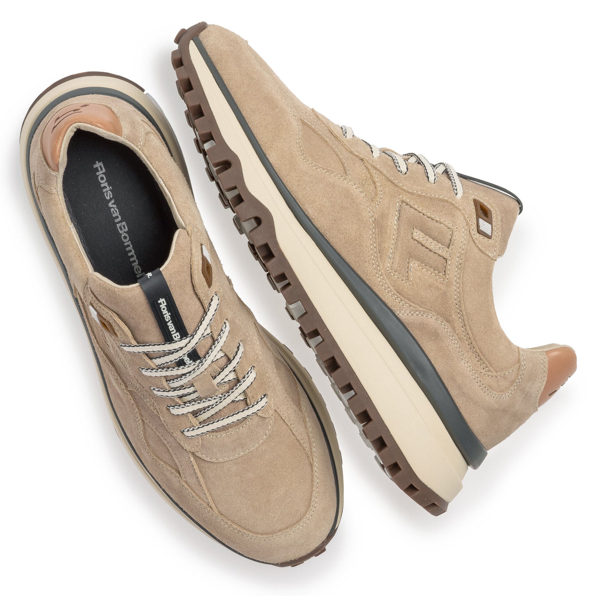 Floris van Bommel Floris van Bommel Sneaker De Gripper 01.12 Licht Bruin