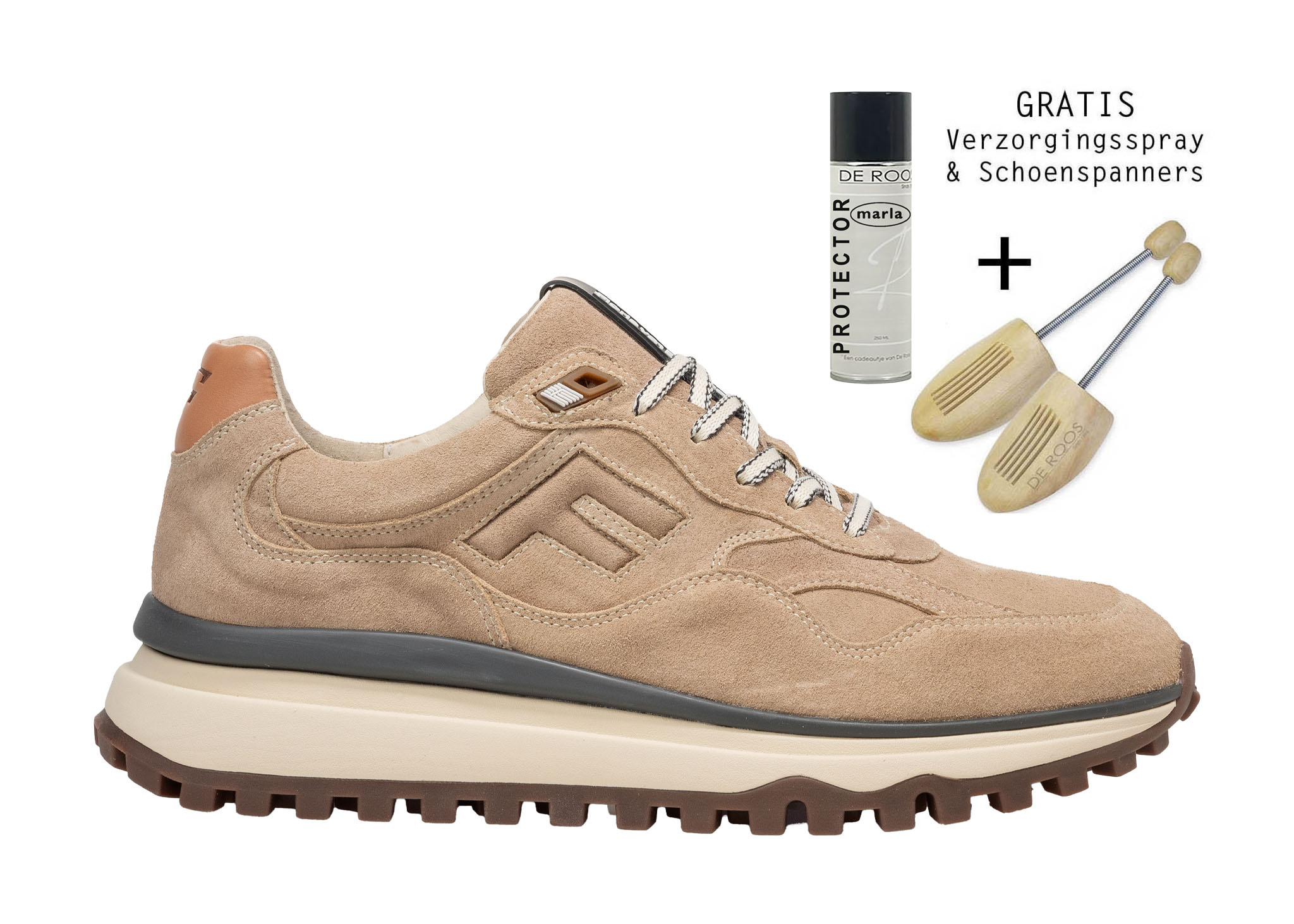 Floris van Bommel Floris van Bommel Sneaker De Gripper 01.12 Licht Bruin