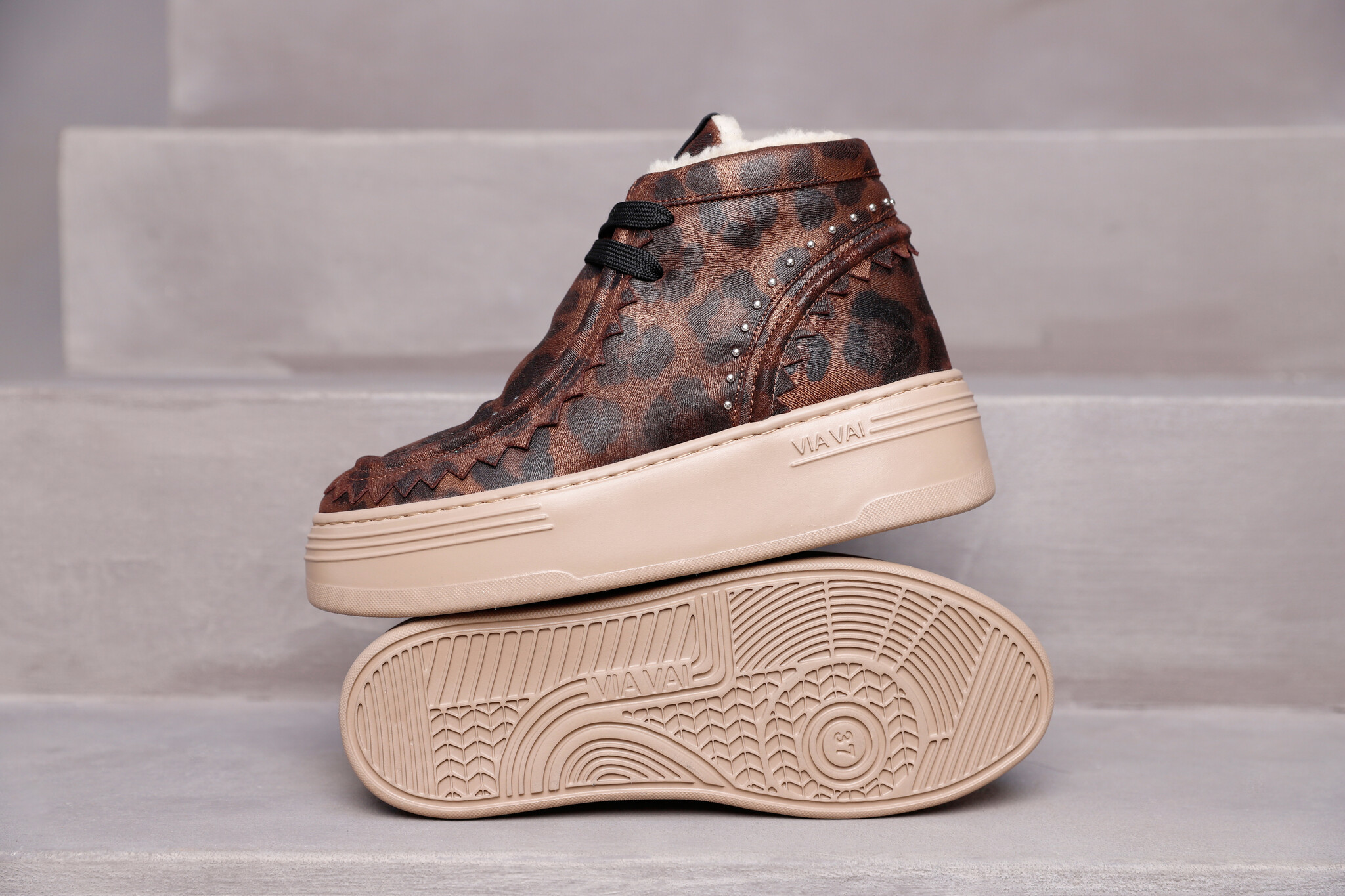 Via Vai VIA VAI Veterboots Isa Callum 62337-01-1301  Luipaard