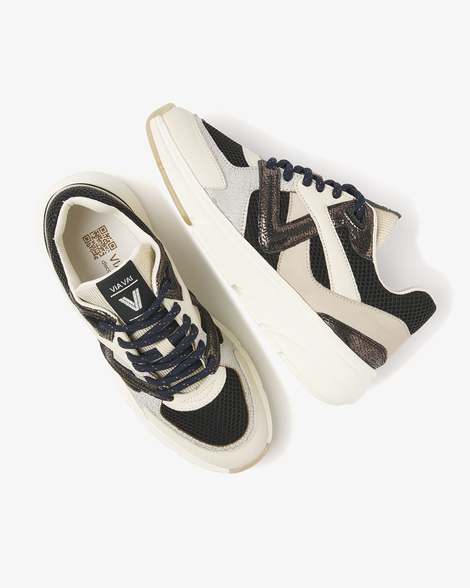 Via Vai VIA VAI Sneakers Vic Kyro 62184-05-900 Zwart Multi