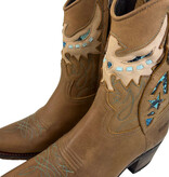 Sendra Sendra Western Boots 18673 Bruin / Turquoise