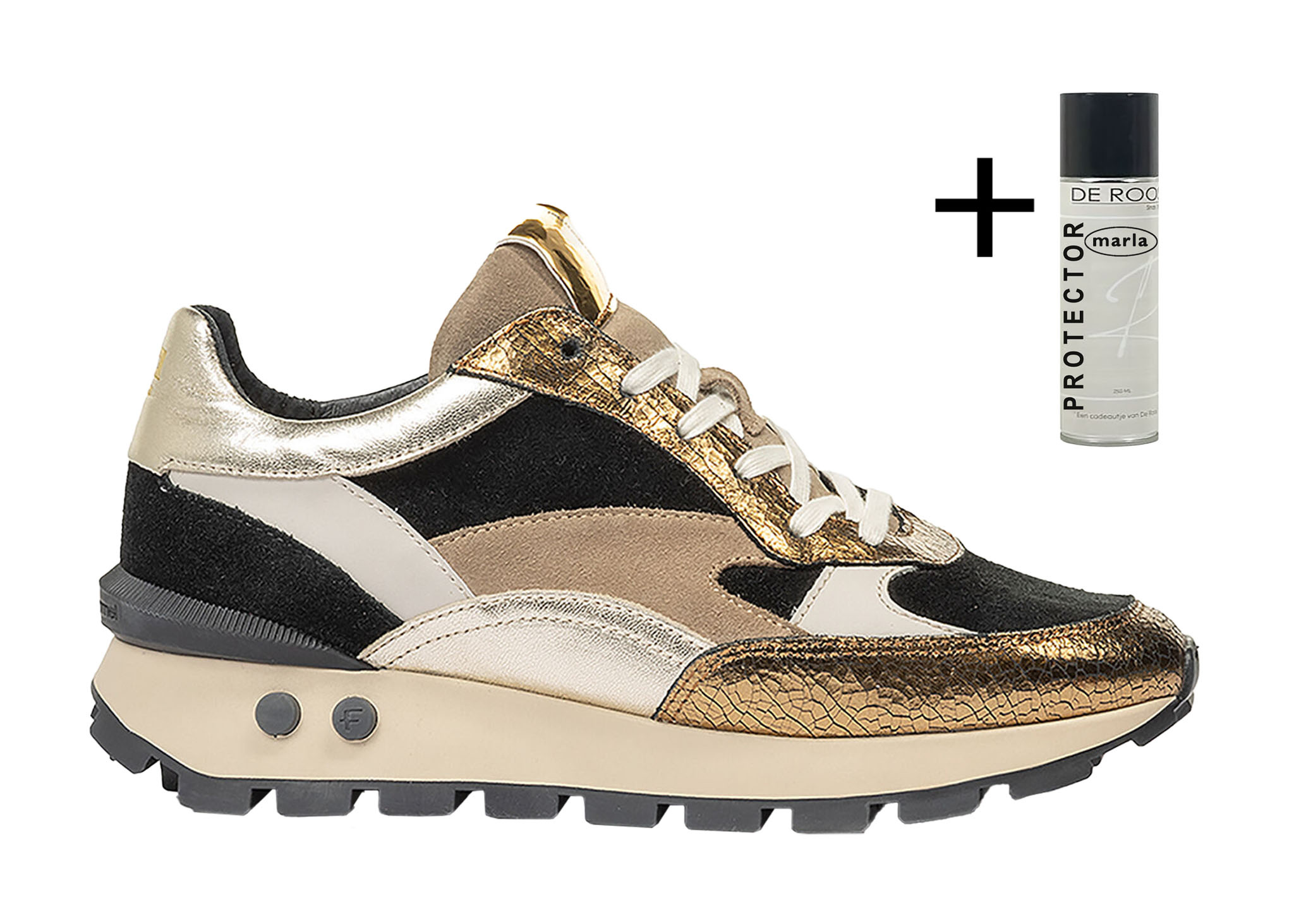 Floris van Bommel Floris van Bommel Sneaker Blokki 04.00 Goud