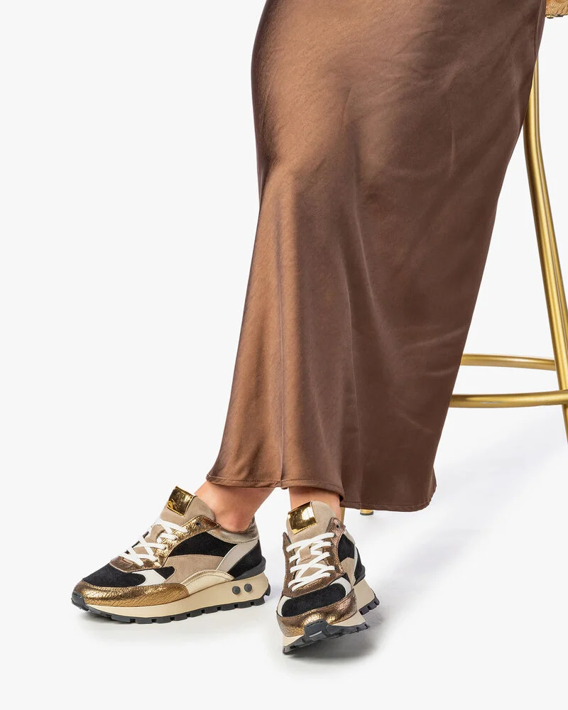 Floris van Bommel Floris van Bommel Sneaker Blokki 04.00 Goud