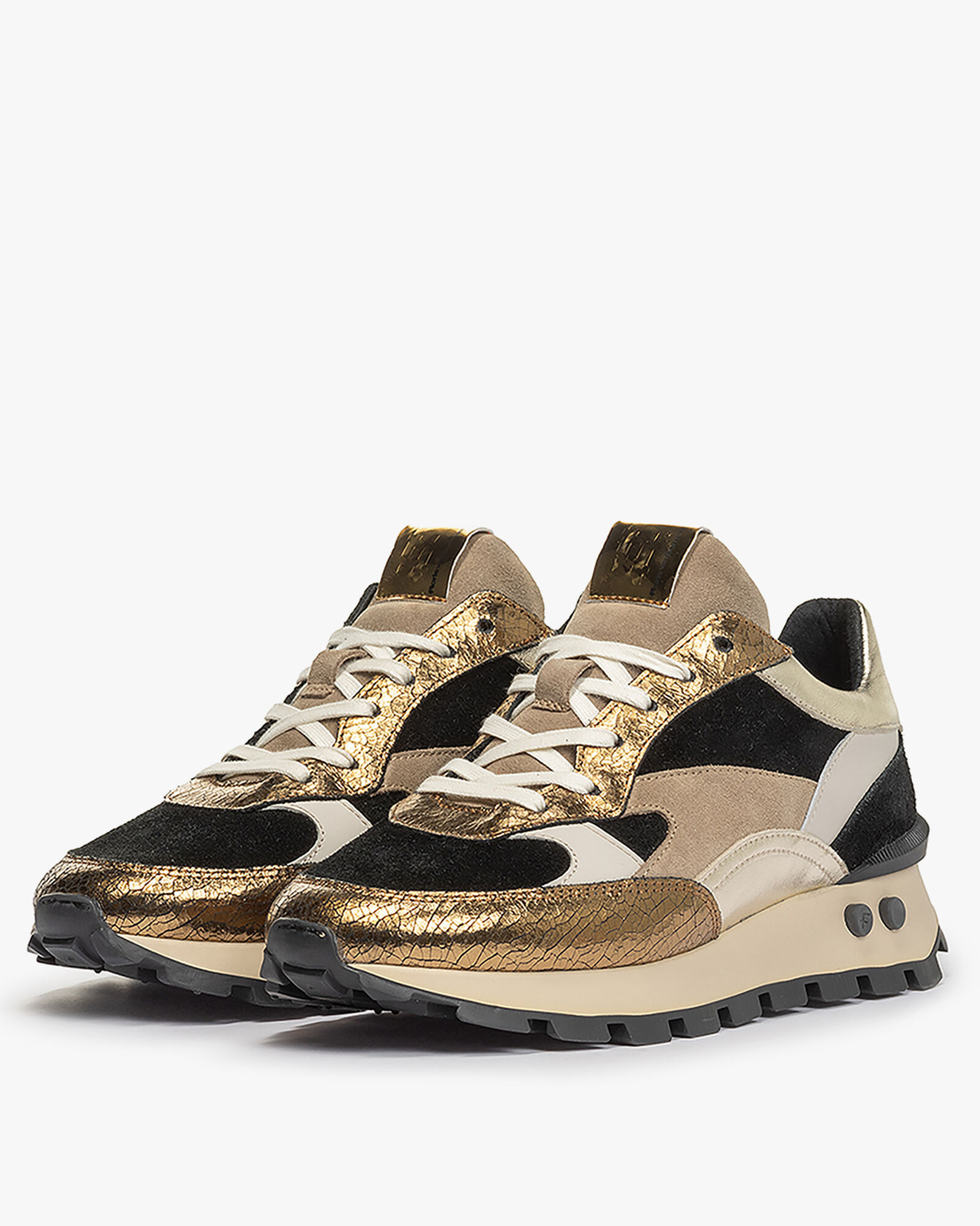Floris van Bommel Floris van Bommel Sneaker Blokki 04.00 Goud