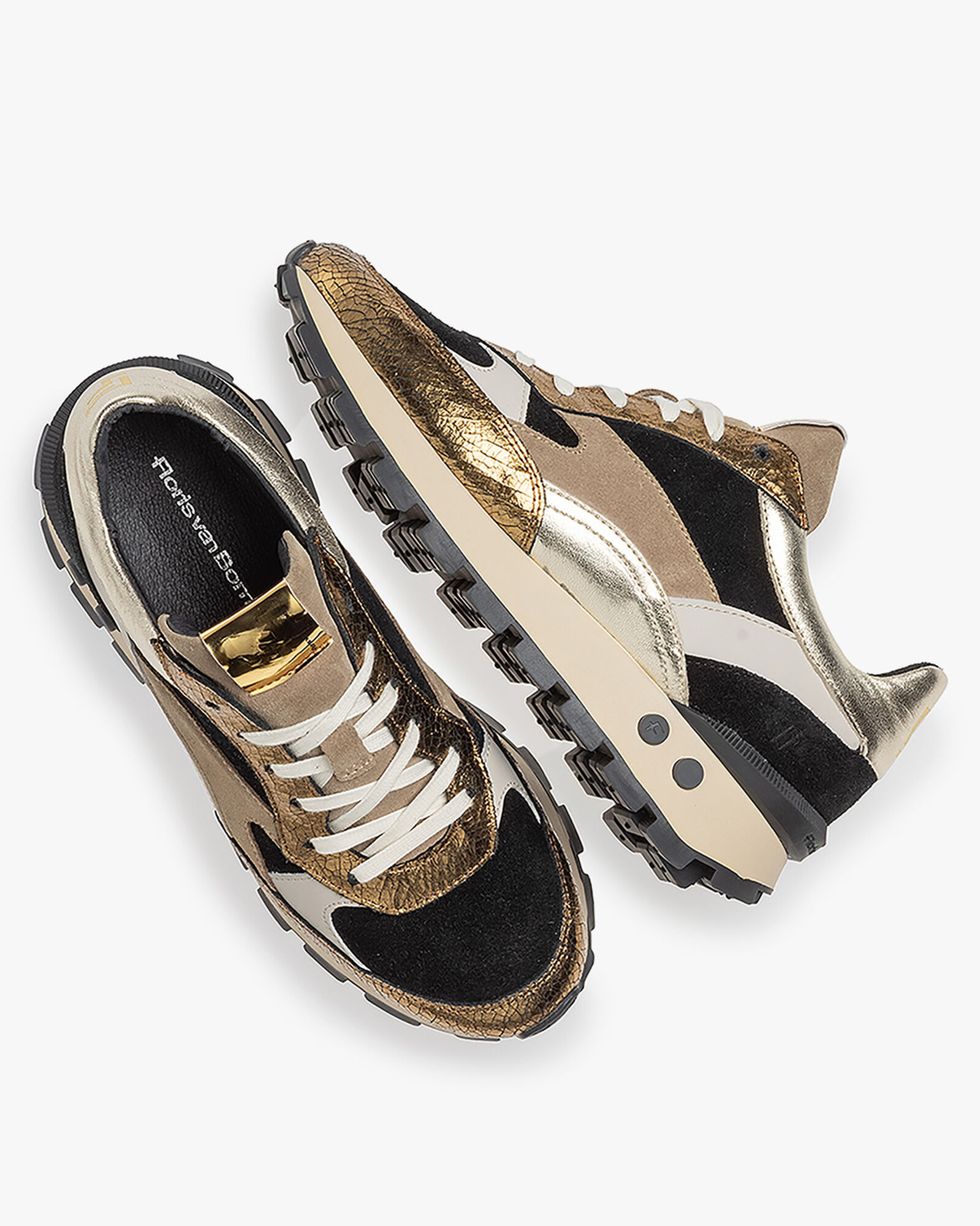 Floris van Bommel Floris van Bommel Sneaker Blokki 04.00 Goud