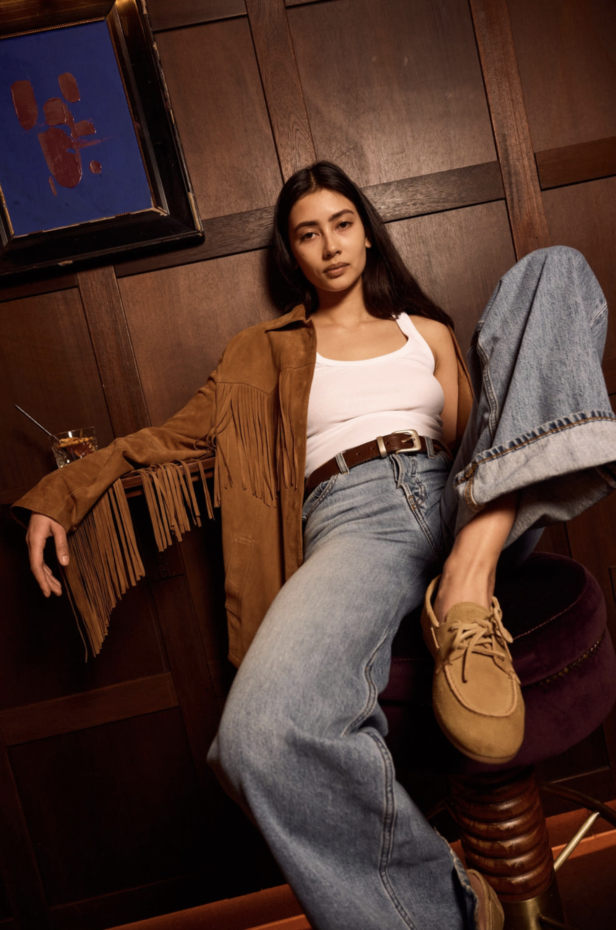 Posa Posa Boat Loafer Licht Bruin