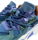 DWRS DWRS Sneakers Jupiter J5554C-92 Blauw / Groen