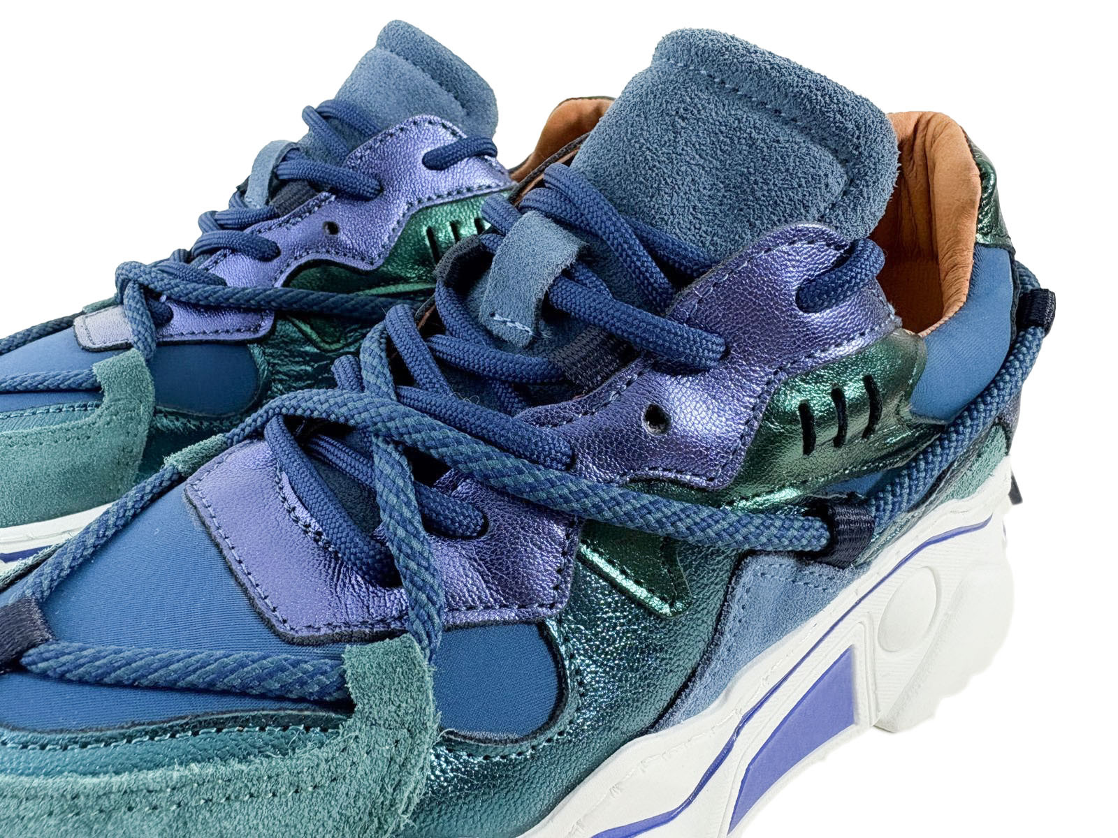 DWRS DWRS Sneakers Jupiter J5554C-92 Blauw / Groen