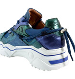 DWRS DWRS Sneakers Jupiter J5554C-92 Blauw / Groen