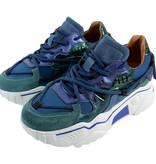 DWRS DWRS Sneakers Jupiter J5554C-92 Blauw / Groen