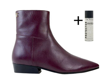 Toral Toral Enkellaarsje Belinda Bordeaux Rood