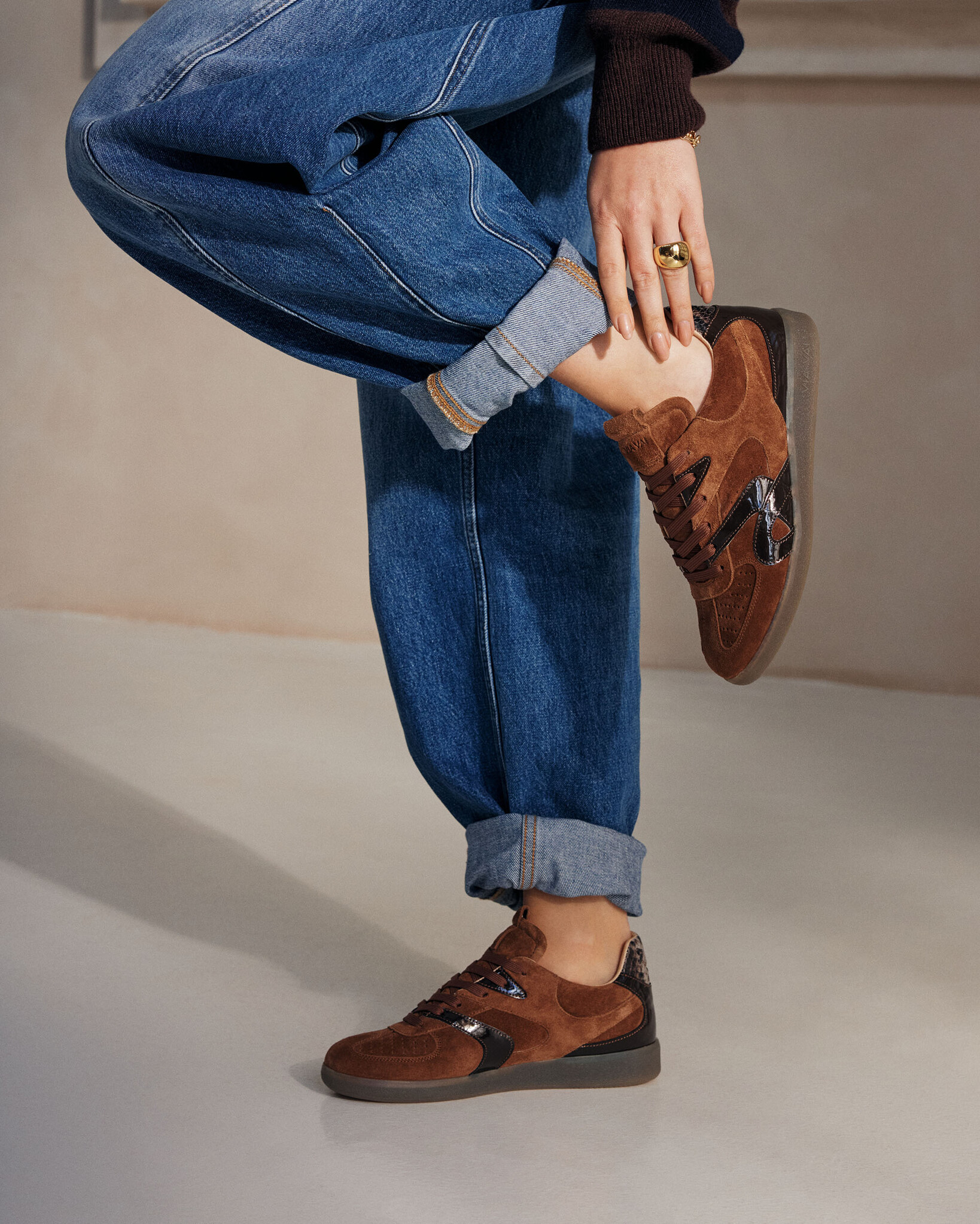 Via Vai VIA VAI Sneakers Nilla Macy 62353-01-1084 Cognac