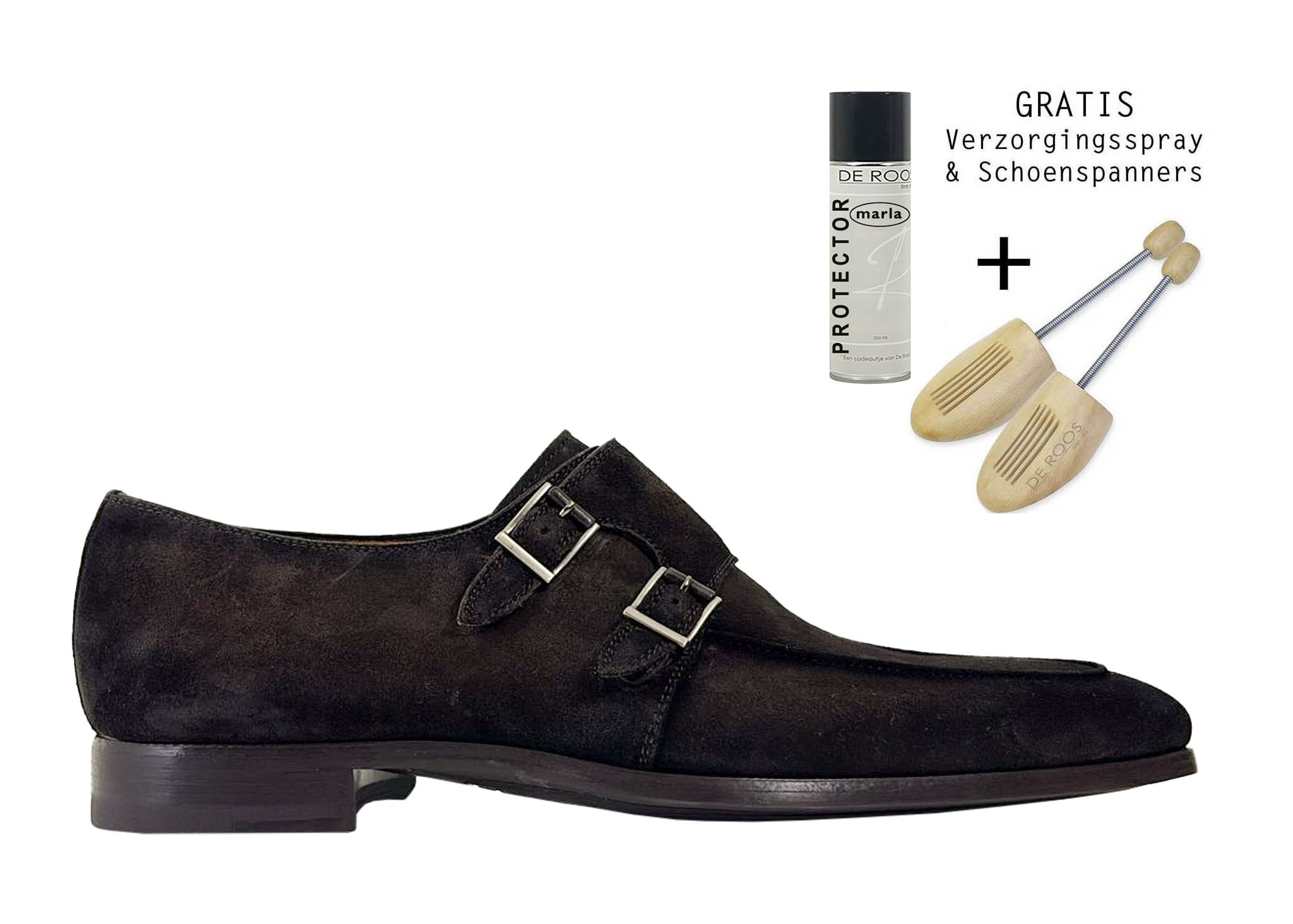 Magnanni Magnanni Gespschoen 23696 Donkerbruin Suède