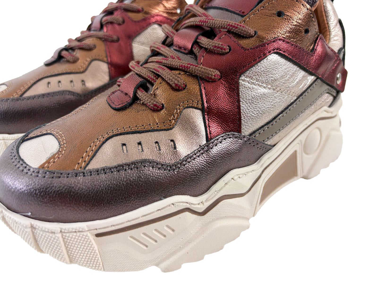 DWRS DWRS Sneakers Pluto J5217C-84 Bordeaux / Bruin
