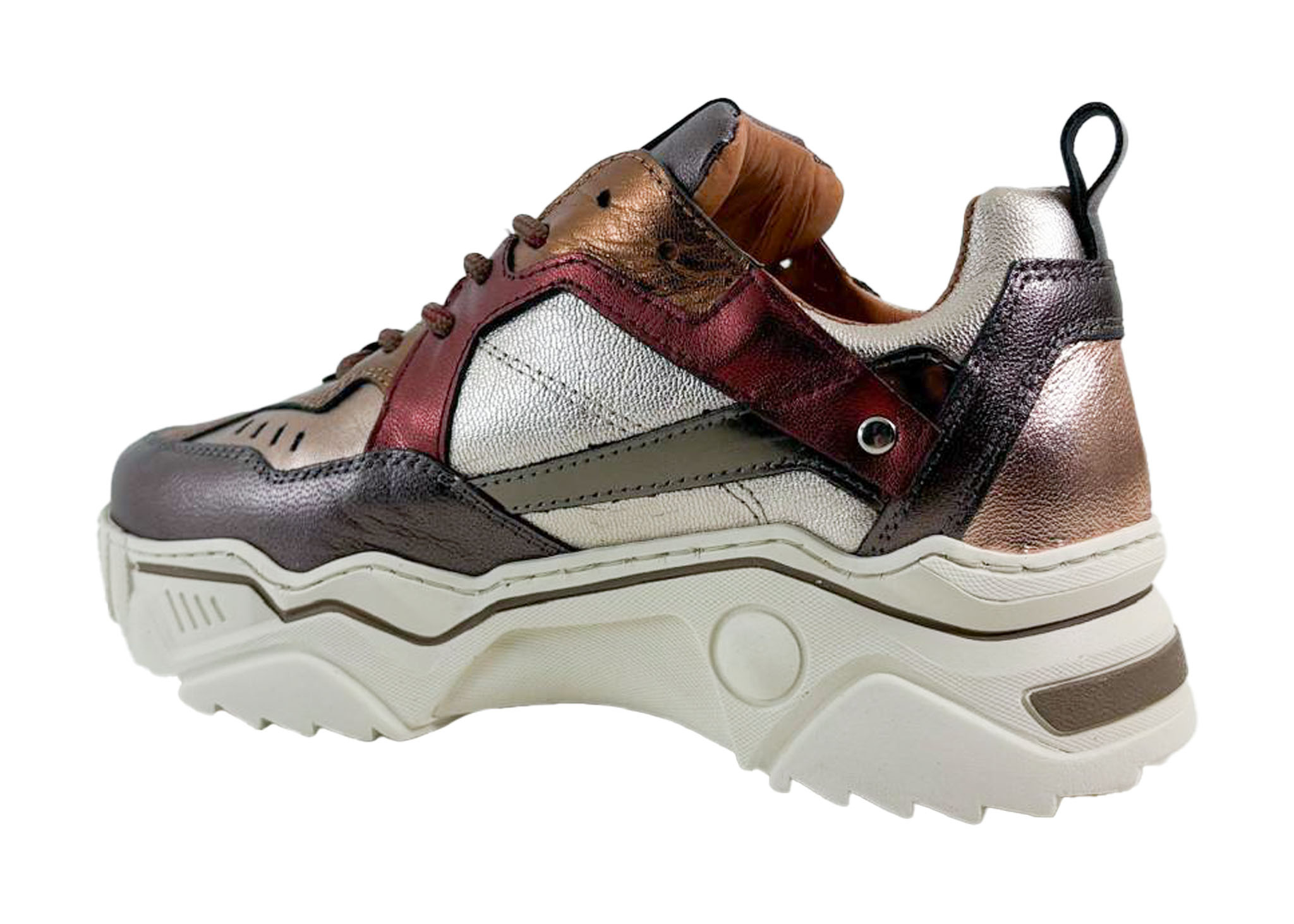 DWRS DWRS Sneakers Pluto J5217C-84 Bordeaux / Bruin