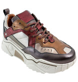 DWRS DWRS Sneakers Pluto J5217C-84 Bordeaux / Bruin