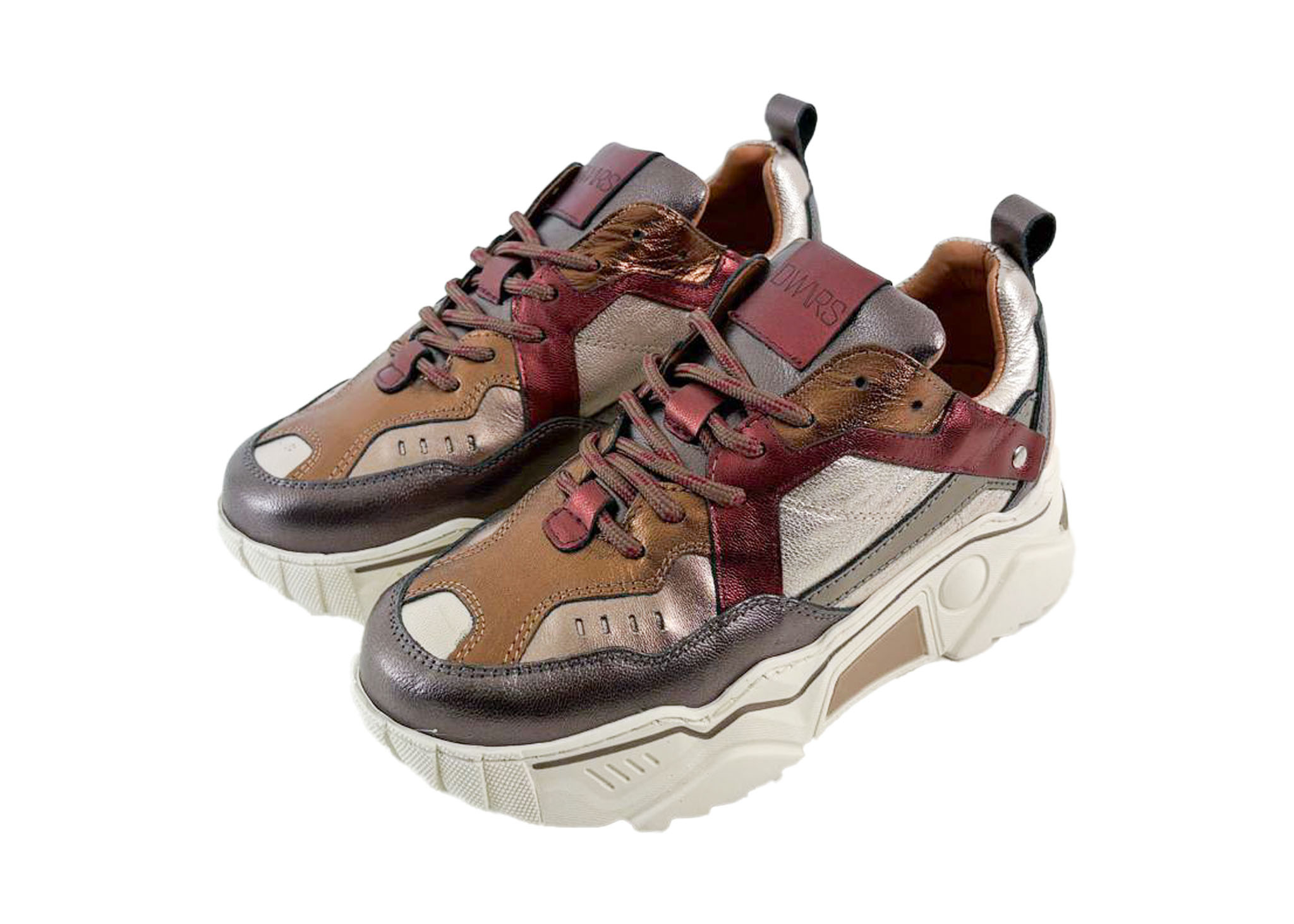 DWRS DWRS Sneakers Pluto J5217C-84 Bordeaux / Bruin