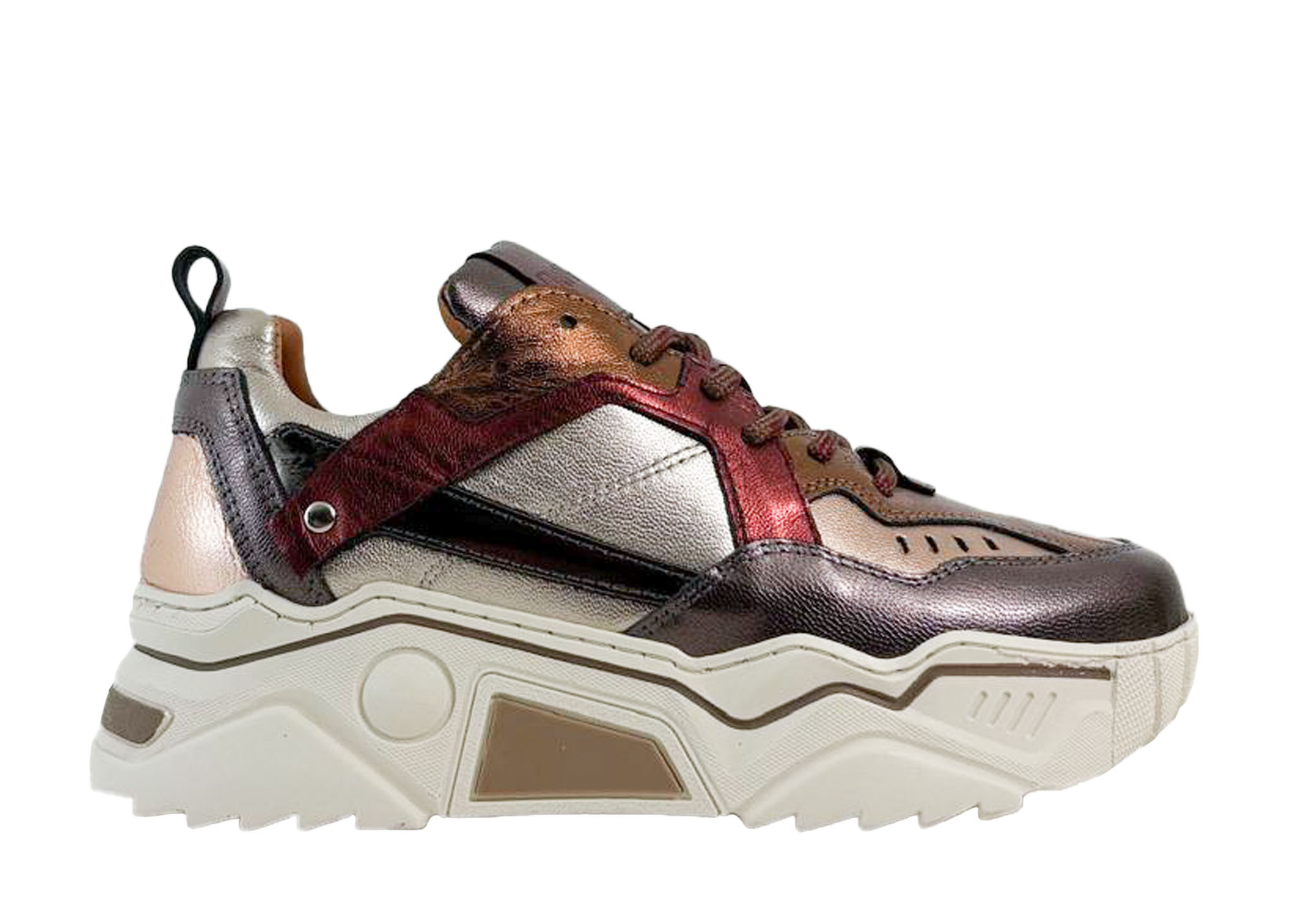 DWRS DWRS Sneakers Pluto J5217C-84 Bordeaux / Bruin