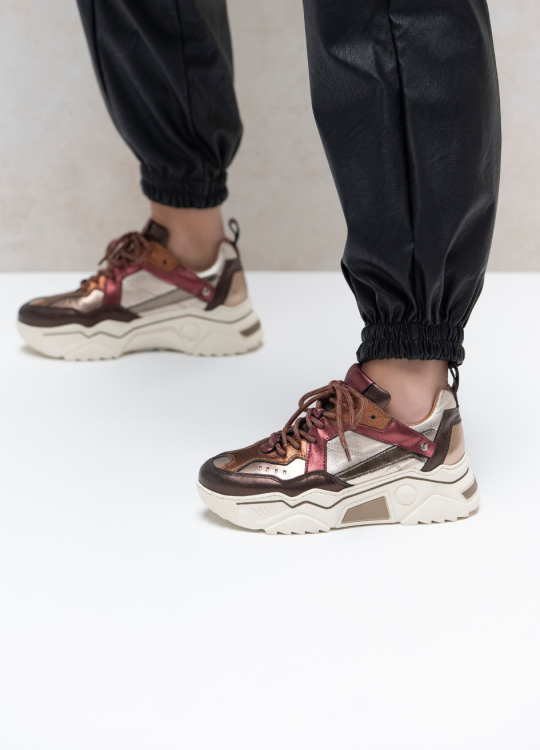 DWRS DWRS Sneakers Pluto J5217C-84 Bordeaux / Bruin