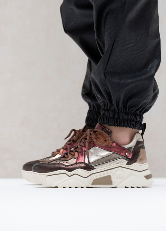 DWRS DWRS Sneakers Pluto J5217C-84 Bordeaux / Bruin