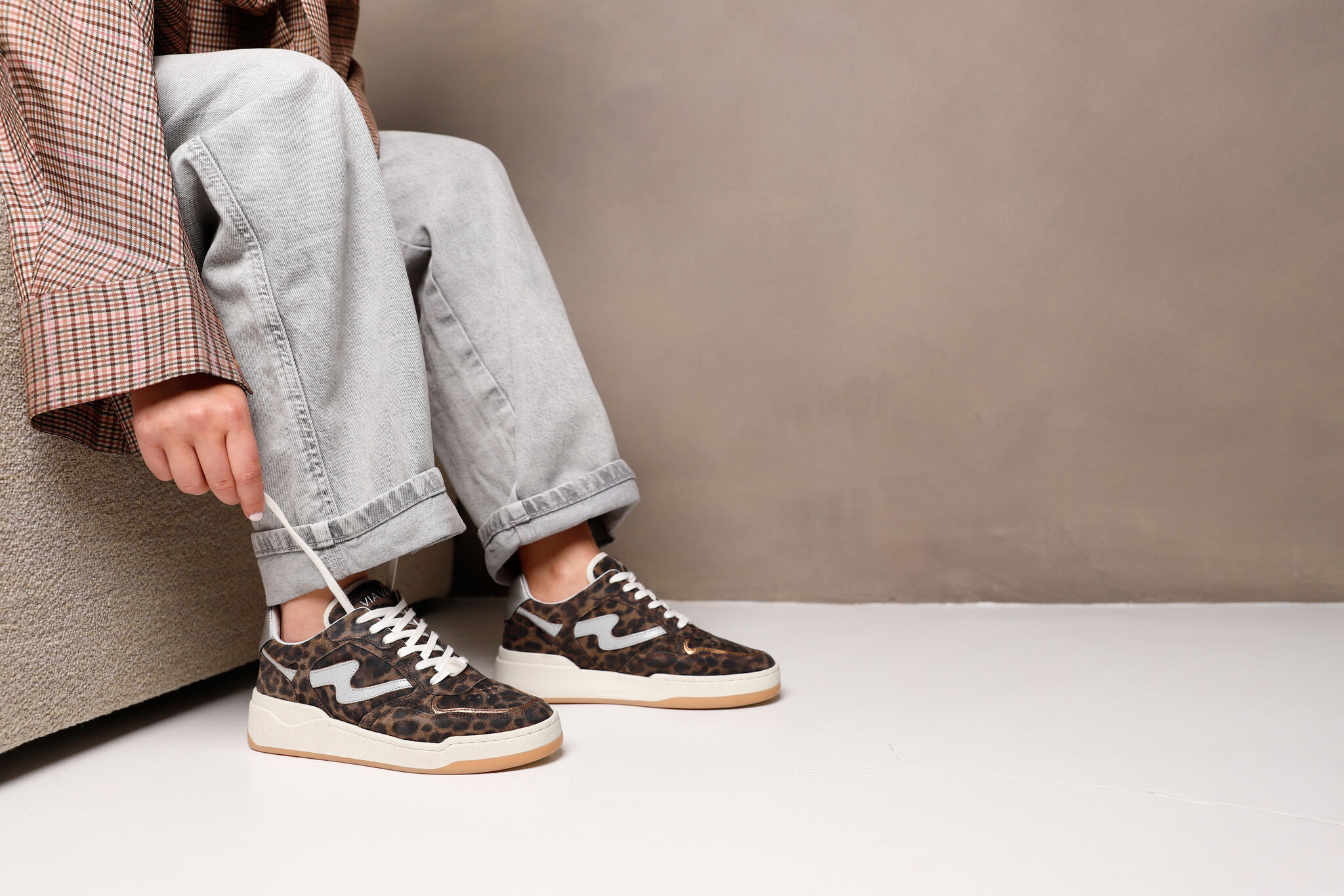 Via Vai VIA VAI Sneakers Sam Levi 62026-14-505 Luipaard