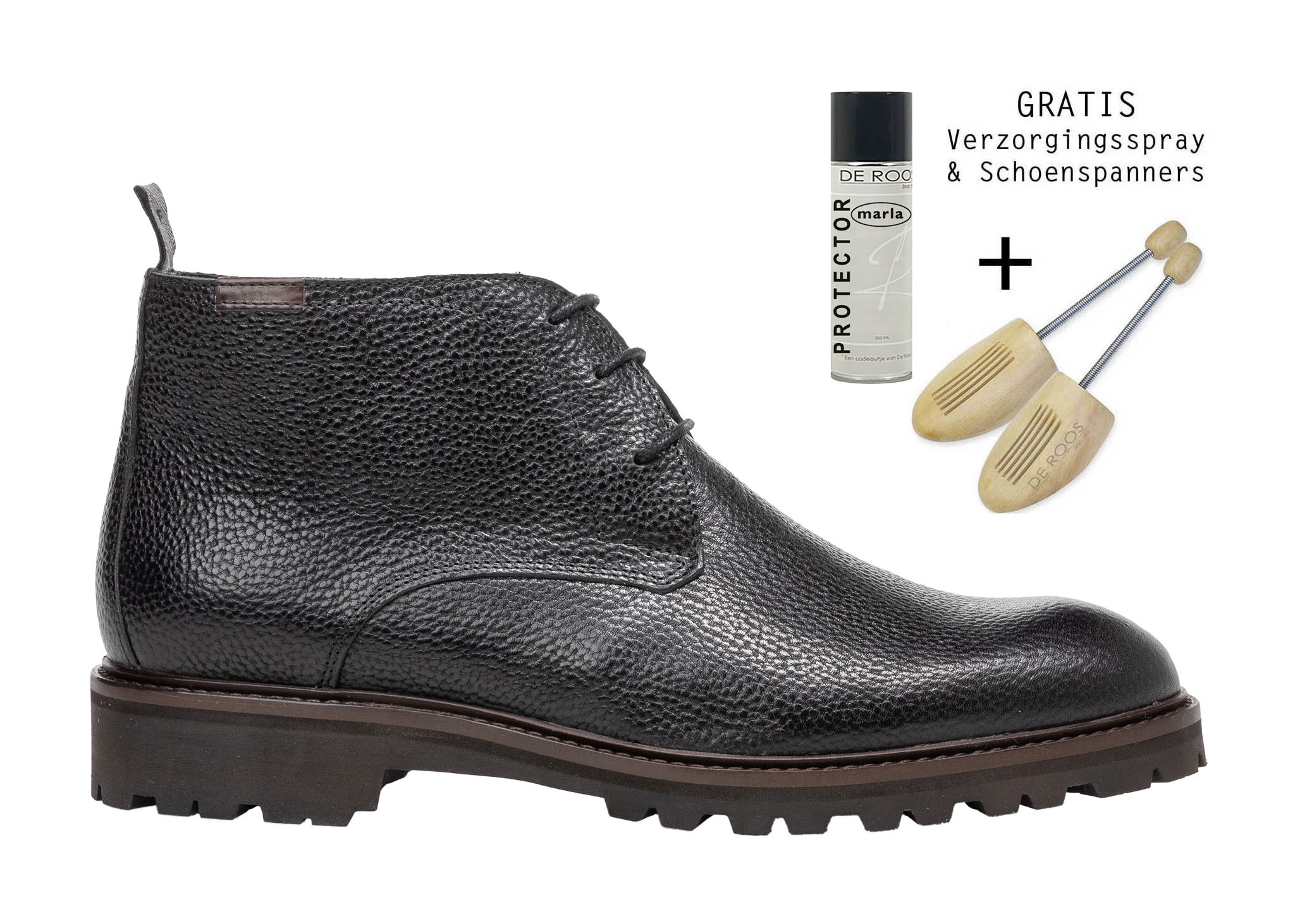 Floris van Bommel Floris van Bommel Veterboot Sturdi 01.34 Zwart