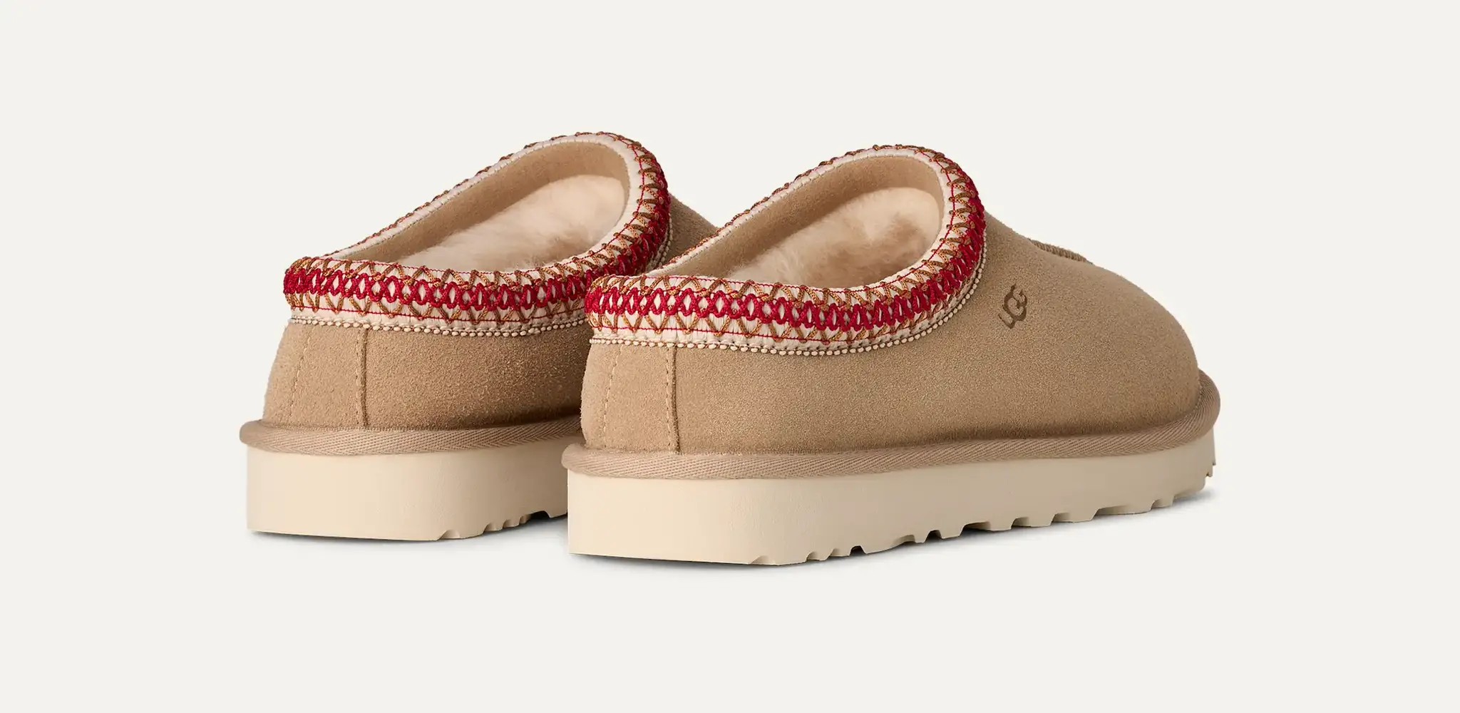 UGG UGG Pantoffel Tasman II 1174470 Sand /Dark Cherry