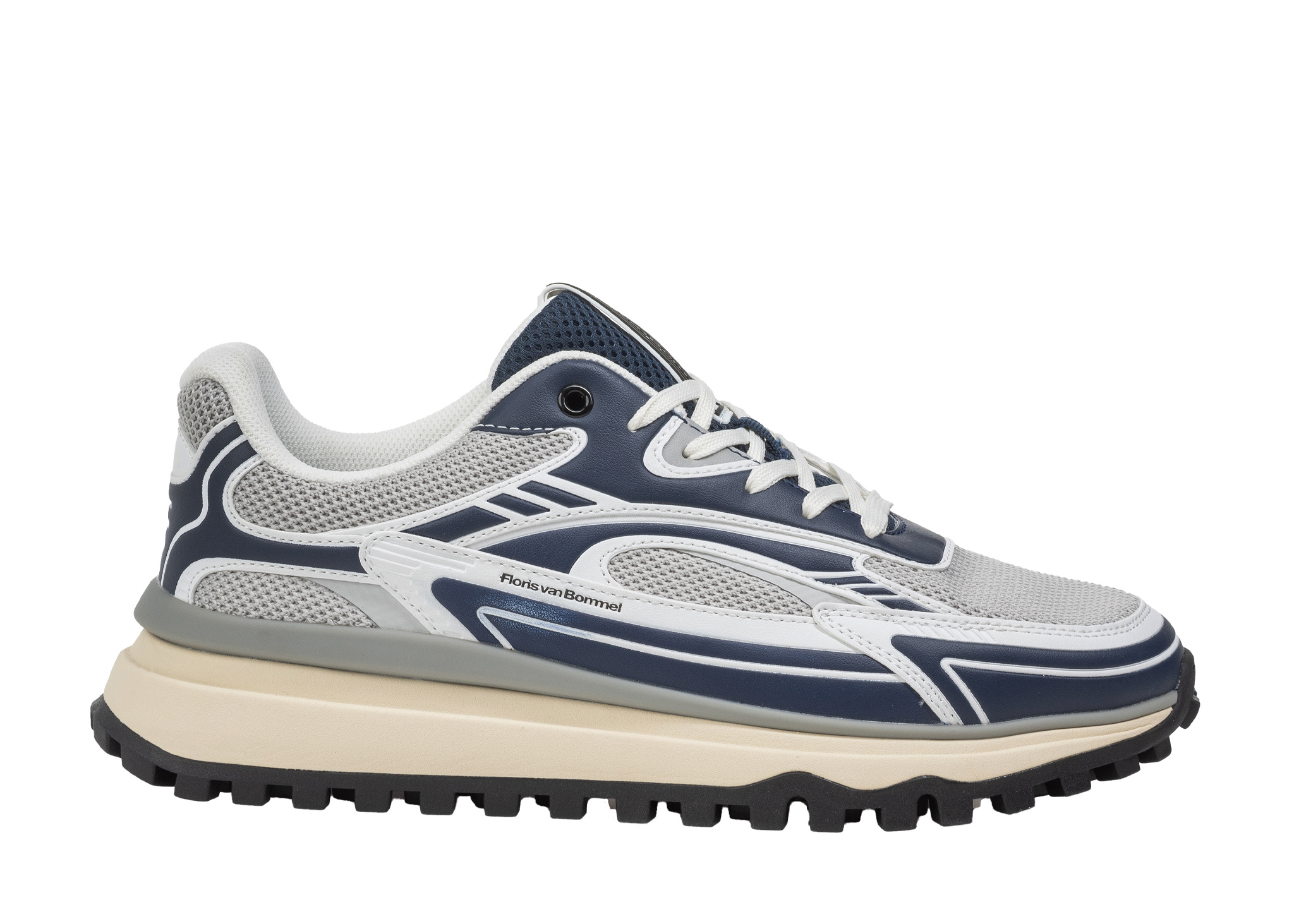 Floris van Bommel Floris van Bommel Sneaker De Gripper 06.00 Donker Blauw
