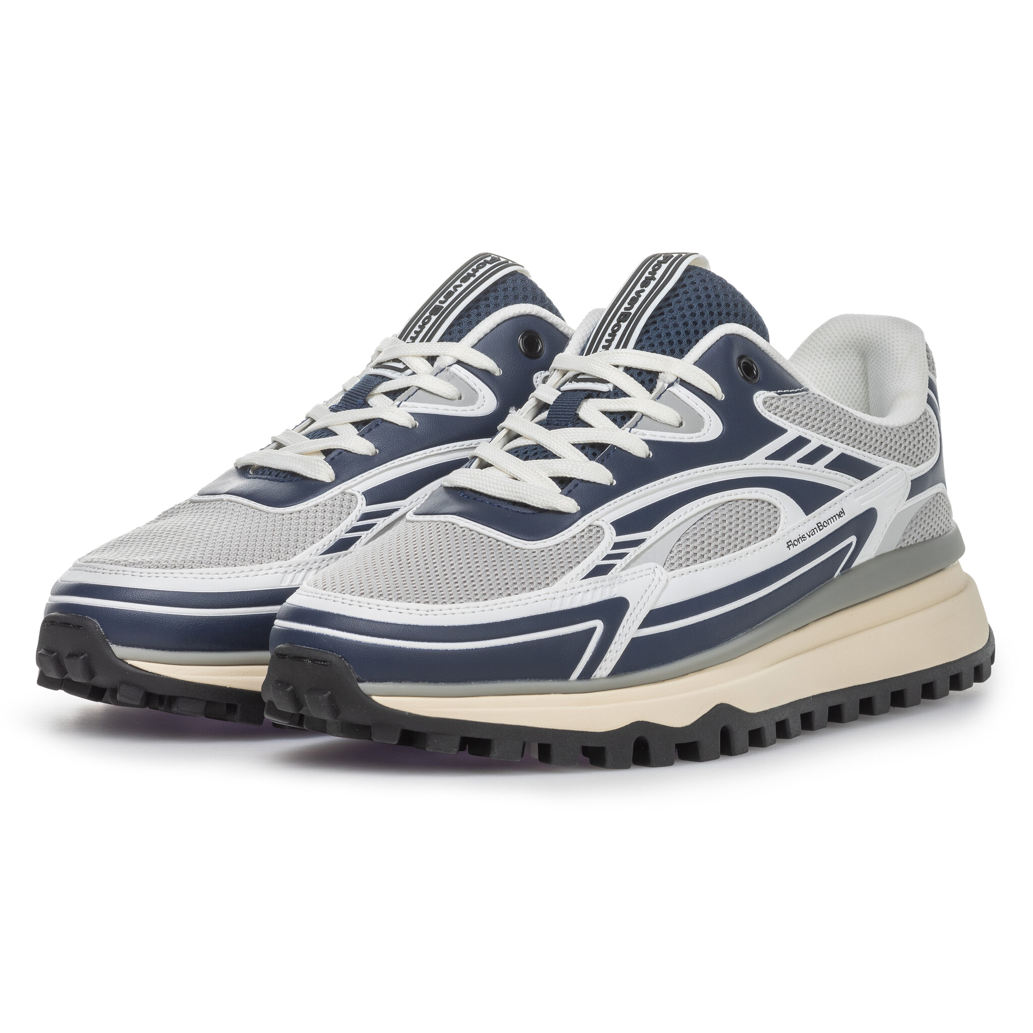 Floris van Bommel Floris van Bommel Sneaker De Gripper 06.00 Donker Blauw