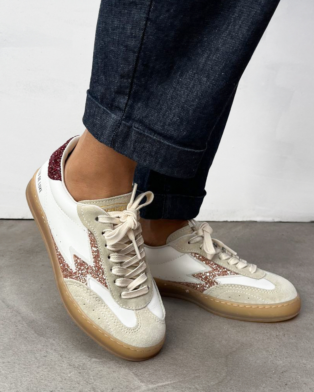 Moaconcept Moaconcept Sneaker Club Deluxe Wit Glitter