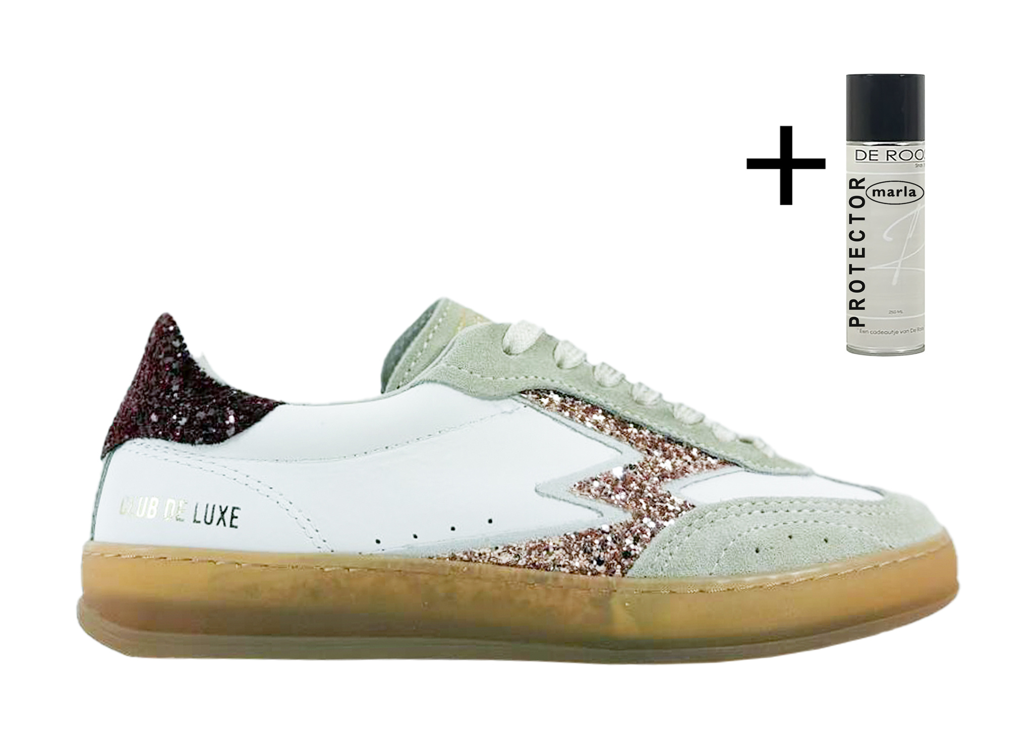 Moaconcept Moaconcept Sneaker Club Deluxe Wit Glitter