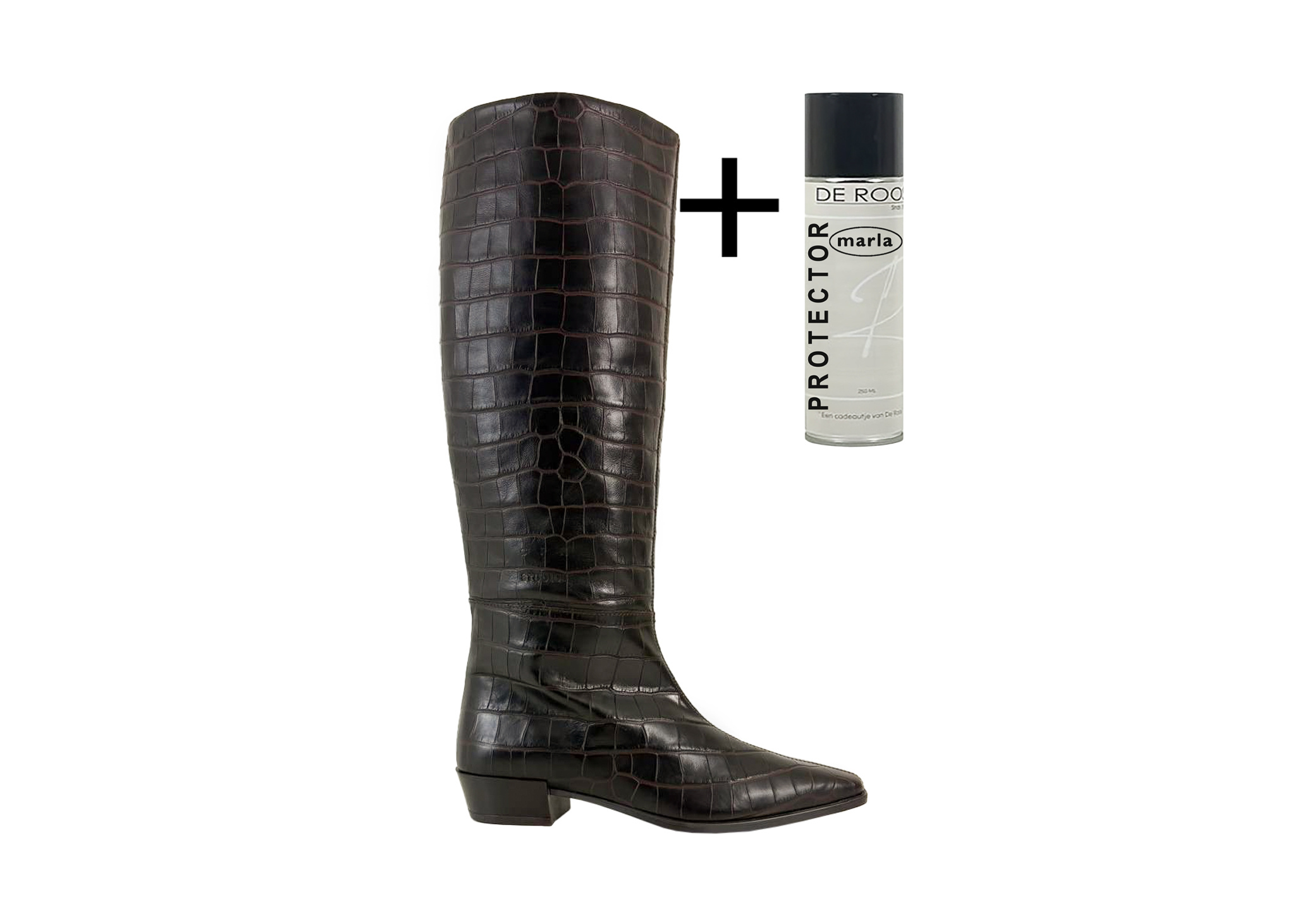 Copenhagen Copenhagen Hoge Laars CPH295 Croco Bruin