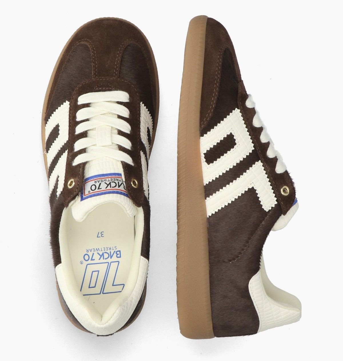 BACK 70 BACK 70 Sneaker Cloud Donker Bruin Pony