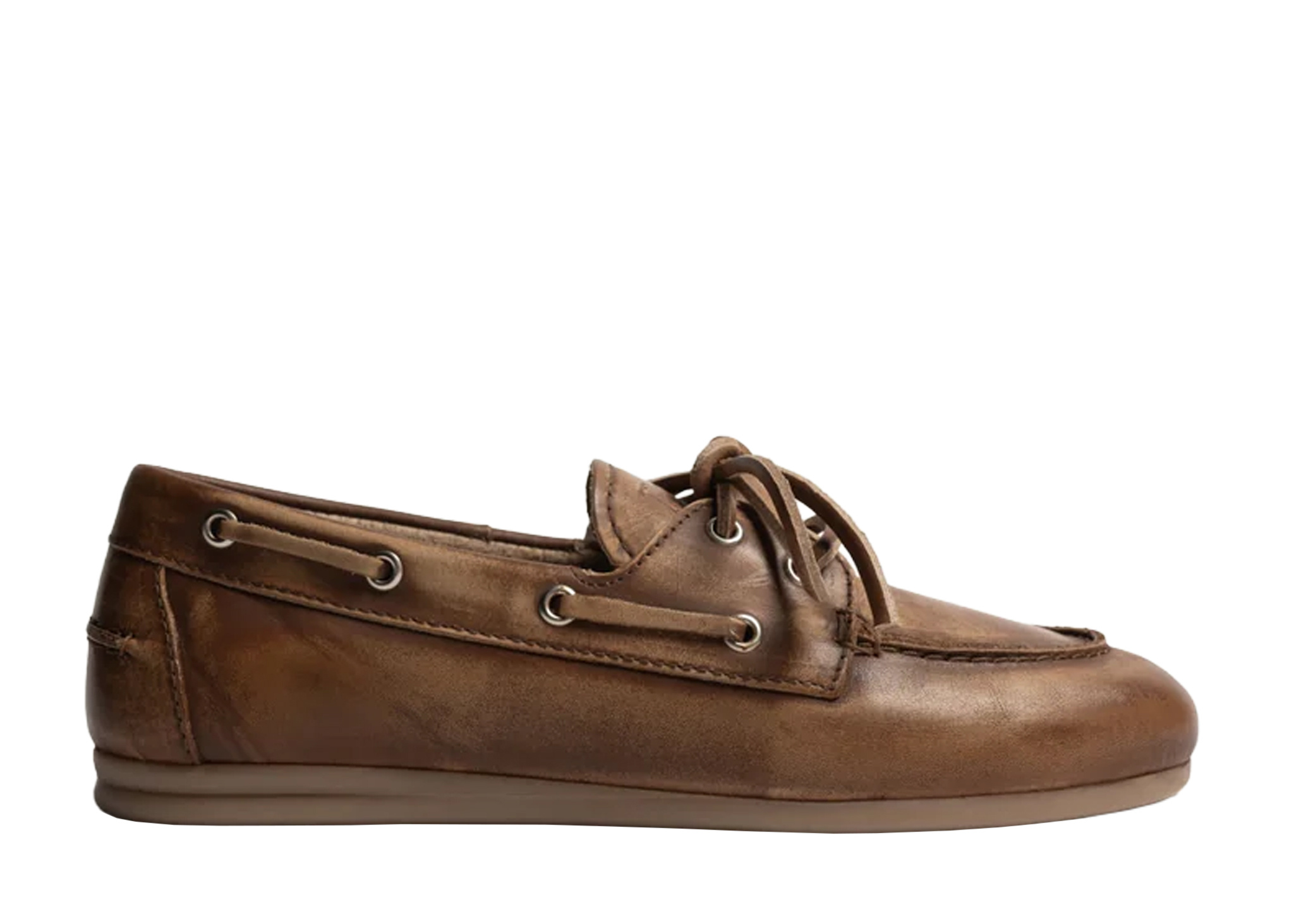 Posa Posa Boat Loafer Brushed Brown