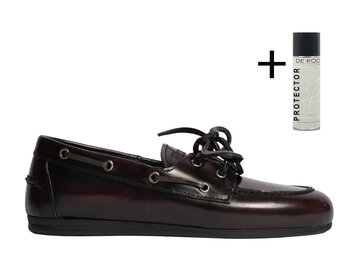 Posa Posa Boat Loafer Burgundy