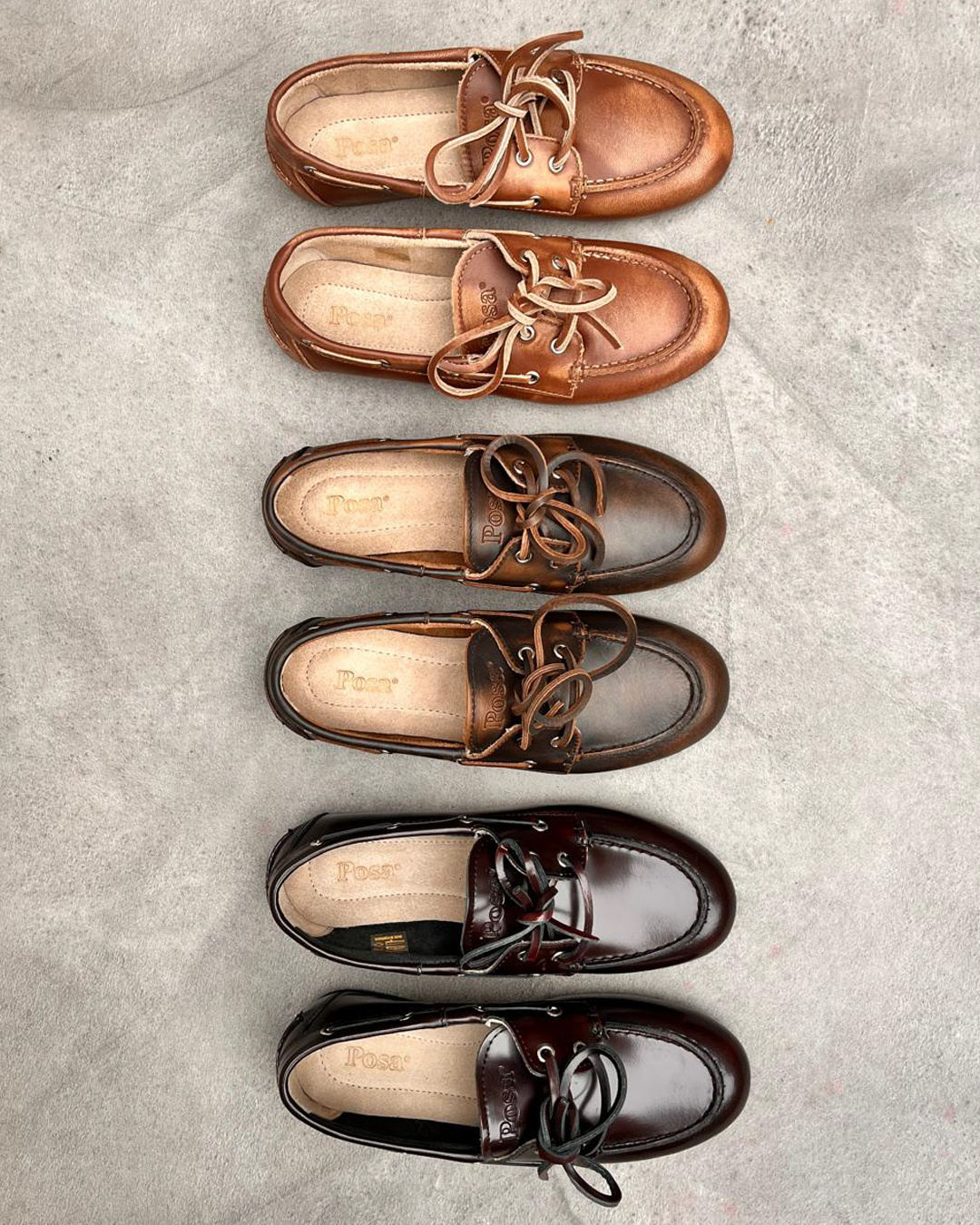 Posa Posa Boat Loafer Burgundy