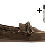 Posa Posa Boat Loafer Donkerbruin Suède